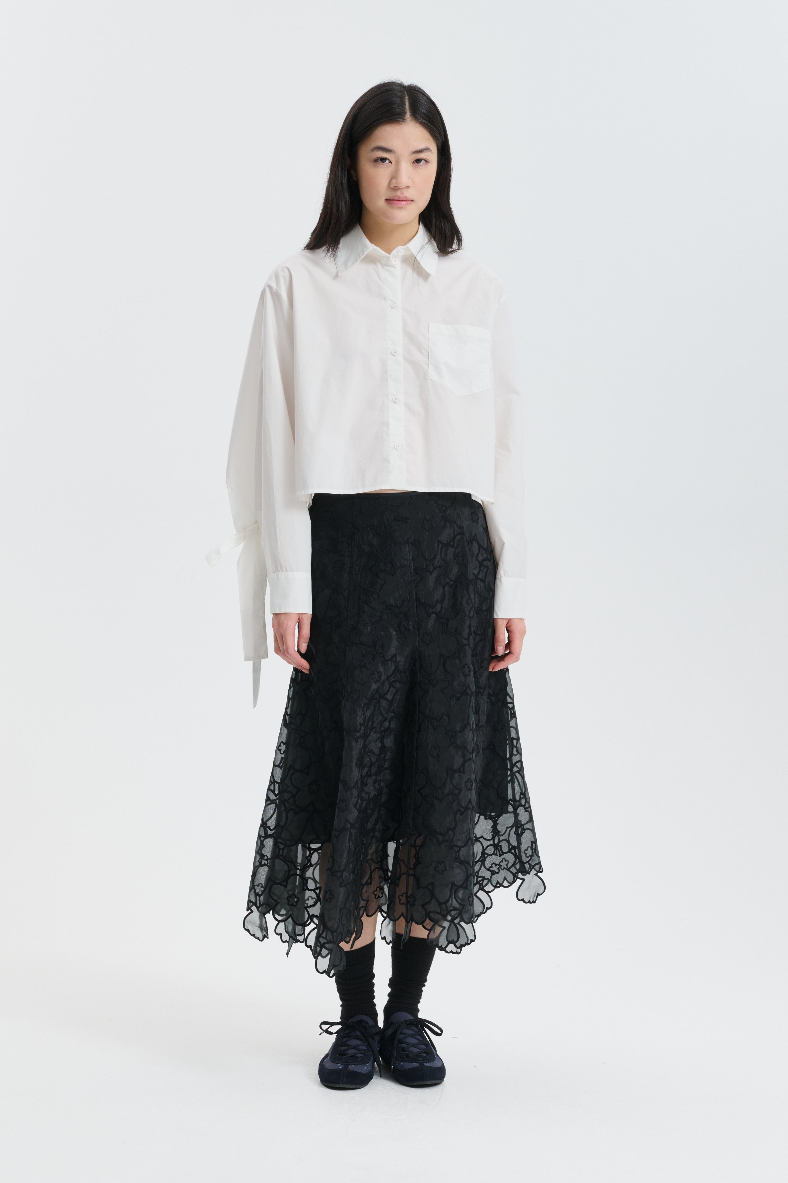 CBFLAVIE | SKIRT CORANITA EMBROIDERY BLACK