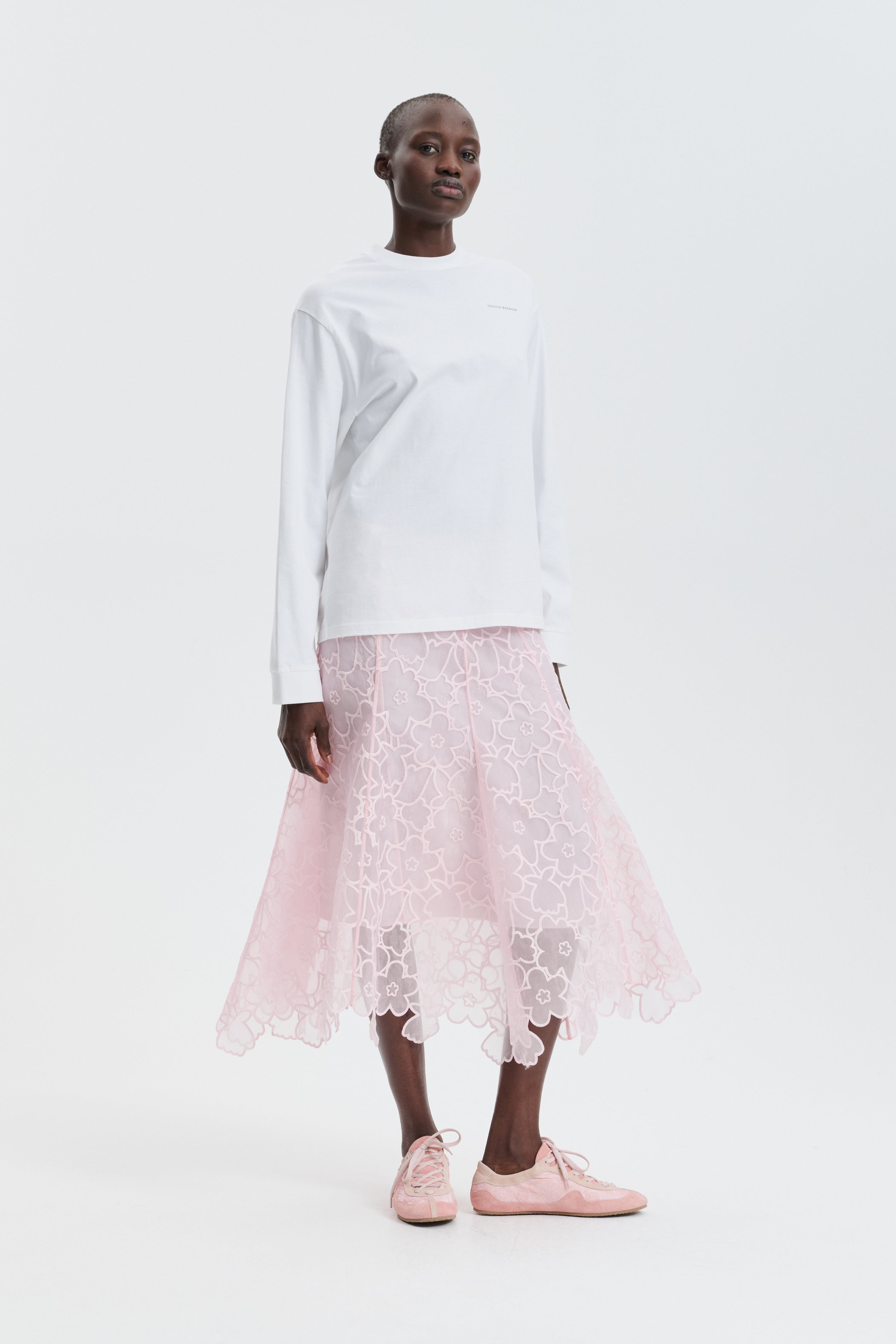 CBFLAVIE | SKIRT CORANITA EMBROIDERY BLUSH PINK