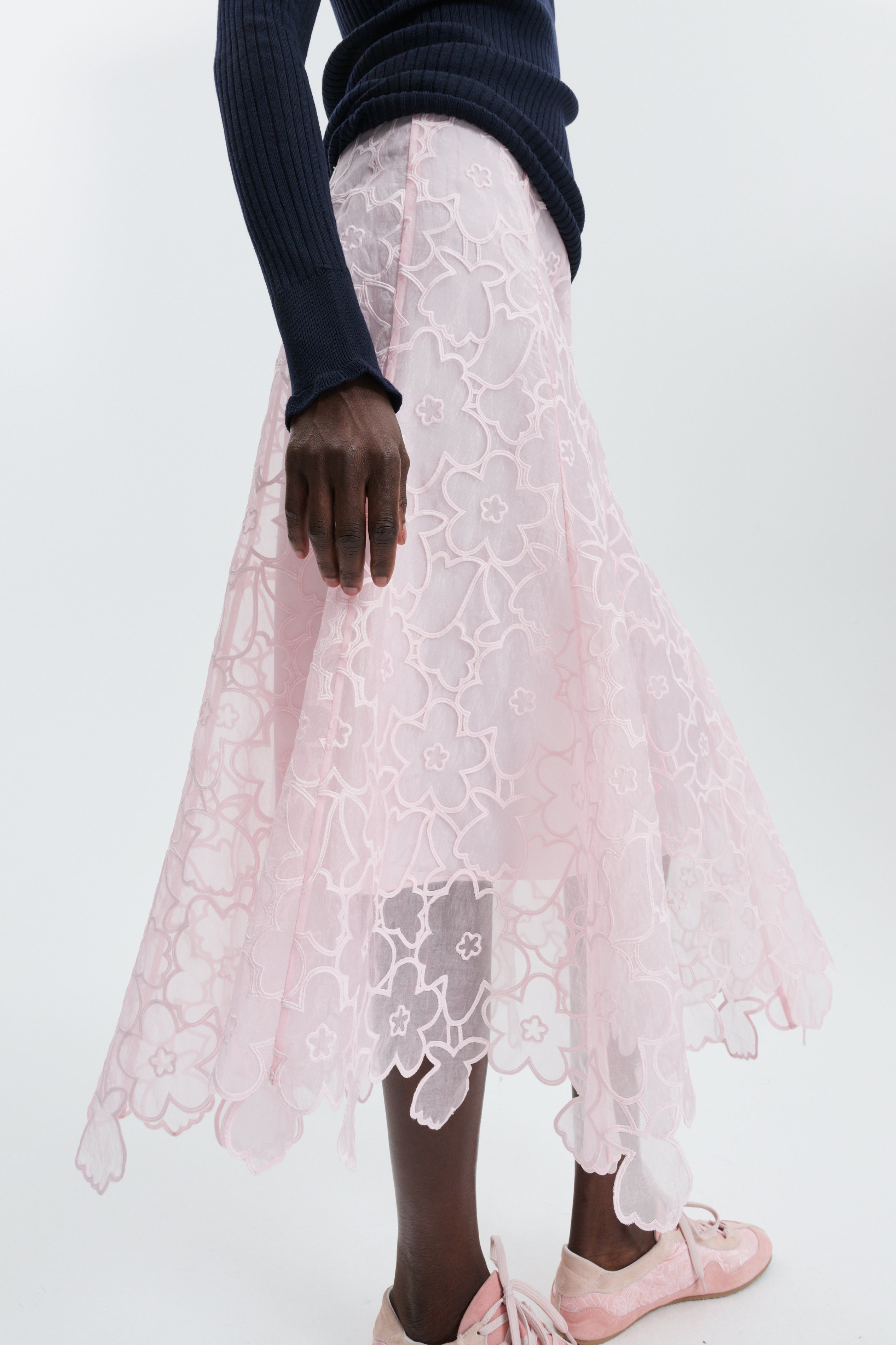CBFLAVIE | SKIRT CORANITA EMBROIDERY BLUSH PINK