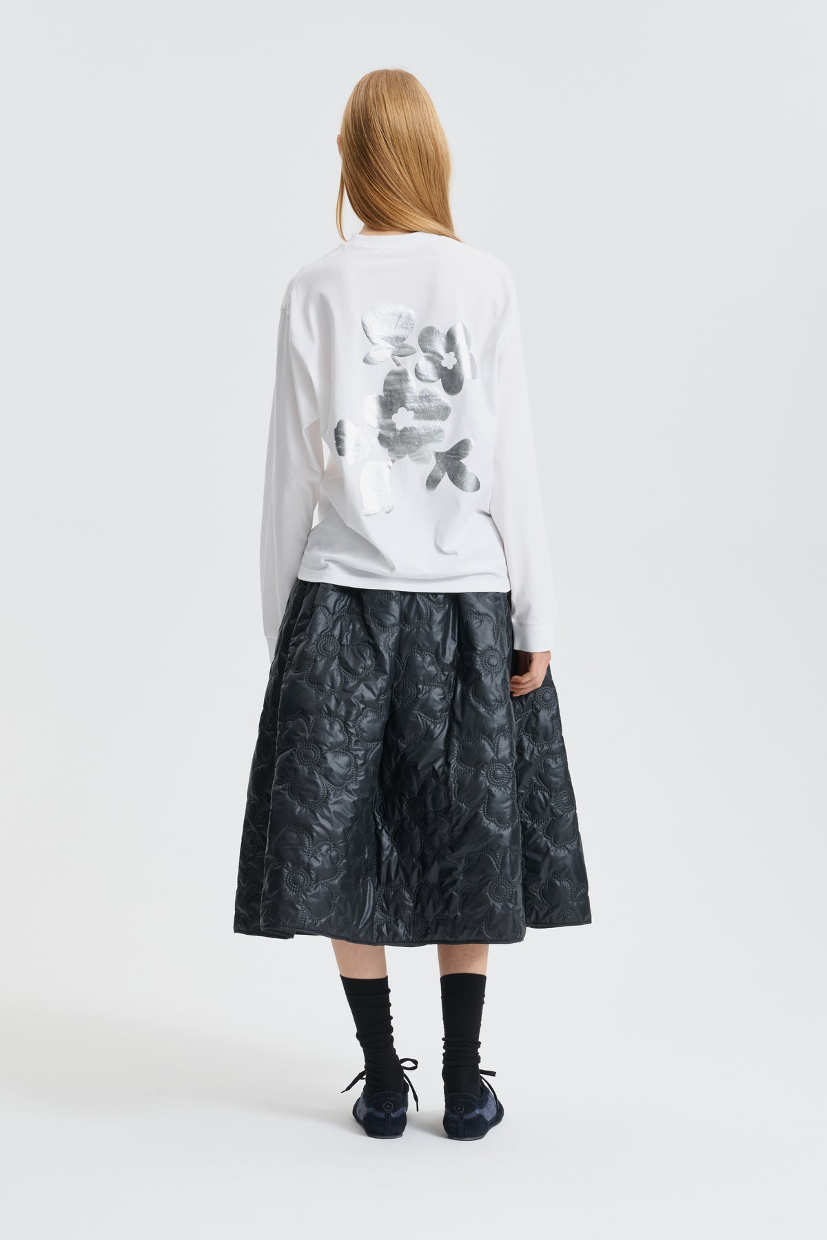 CBLILY | T-SHIRT JERSEY WHITE / SILVER