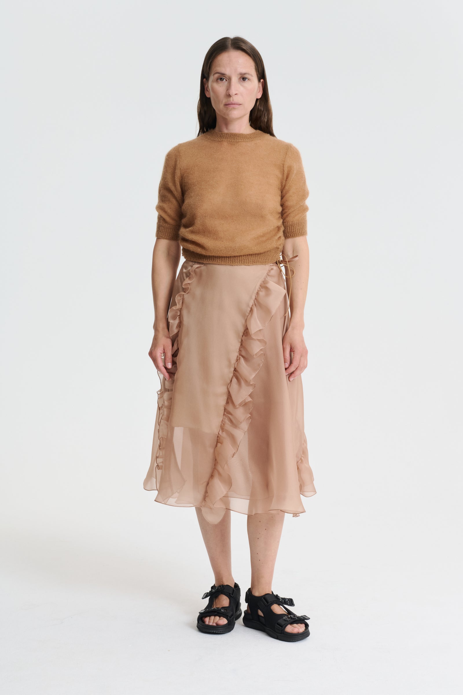 VIDEL | TOP MOHAIR KNIT CHESTNUT