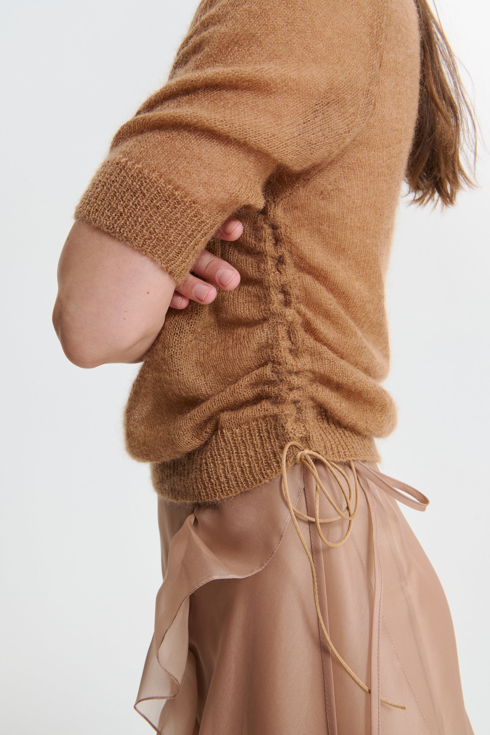 VIDEL | TOP MOHAIR KNIT CHESTNUT