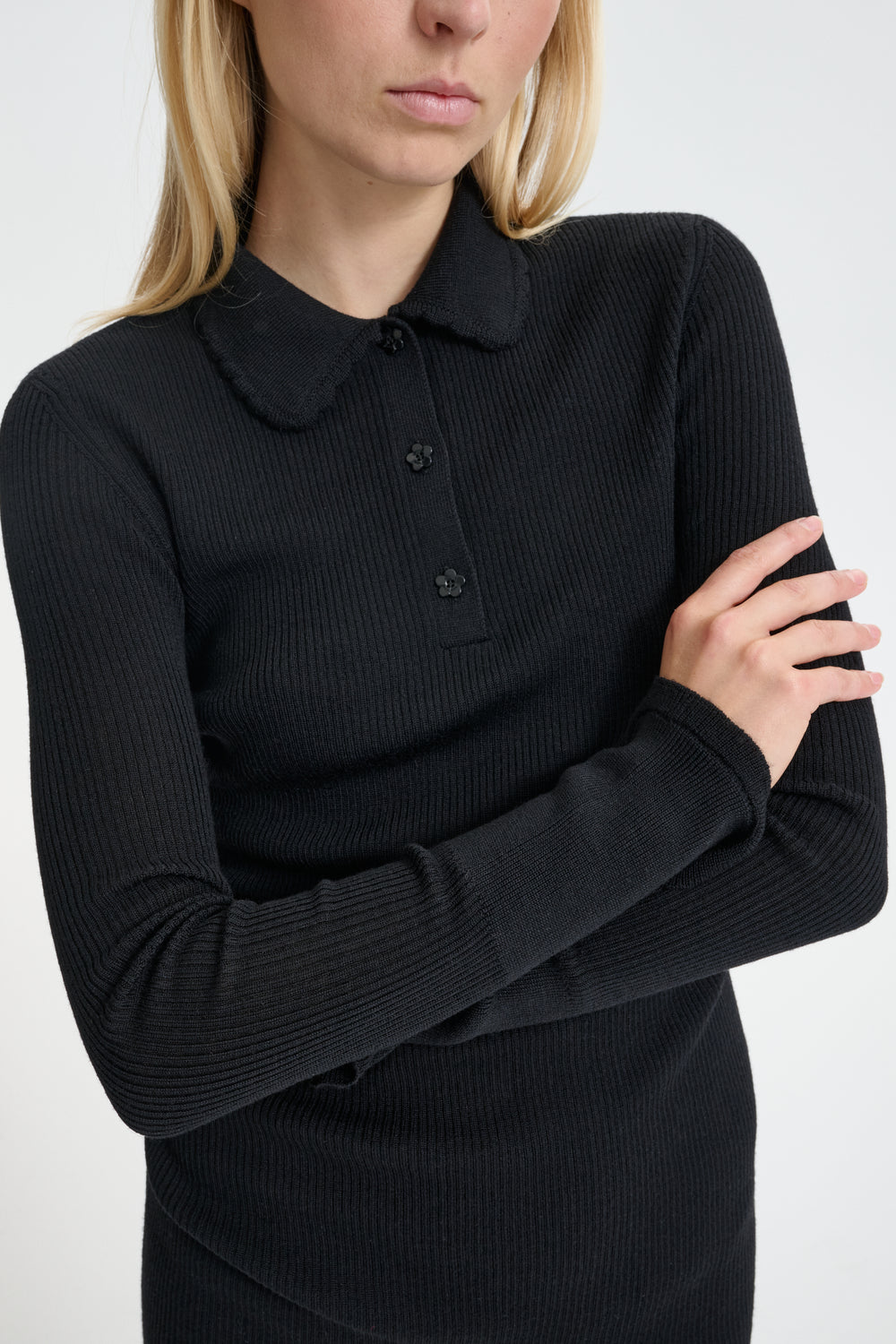 CBBOTKA | DRESS SUMMER MERINO KNIT BLACK