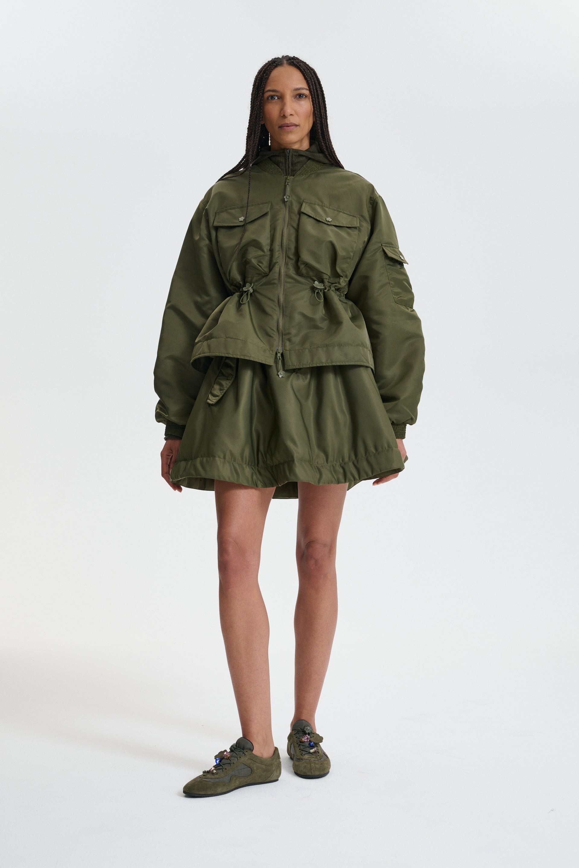 CBBIRDIE | JACKET TECHNICAL NYLON OLIVE