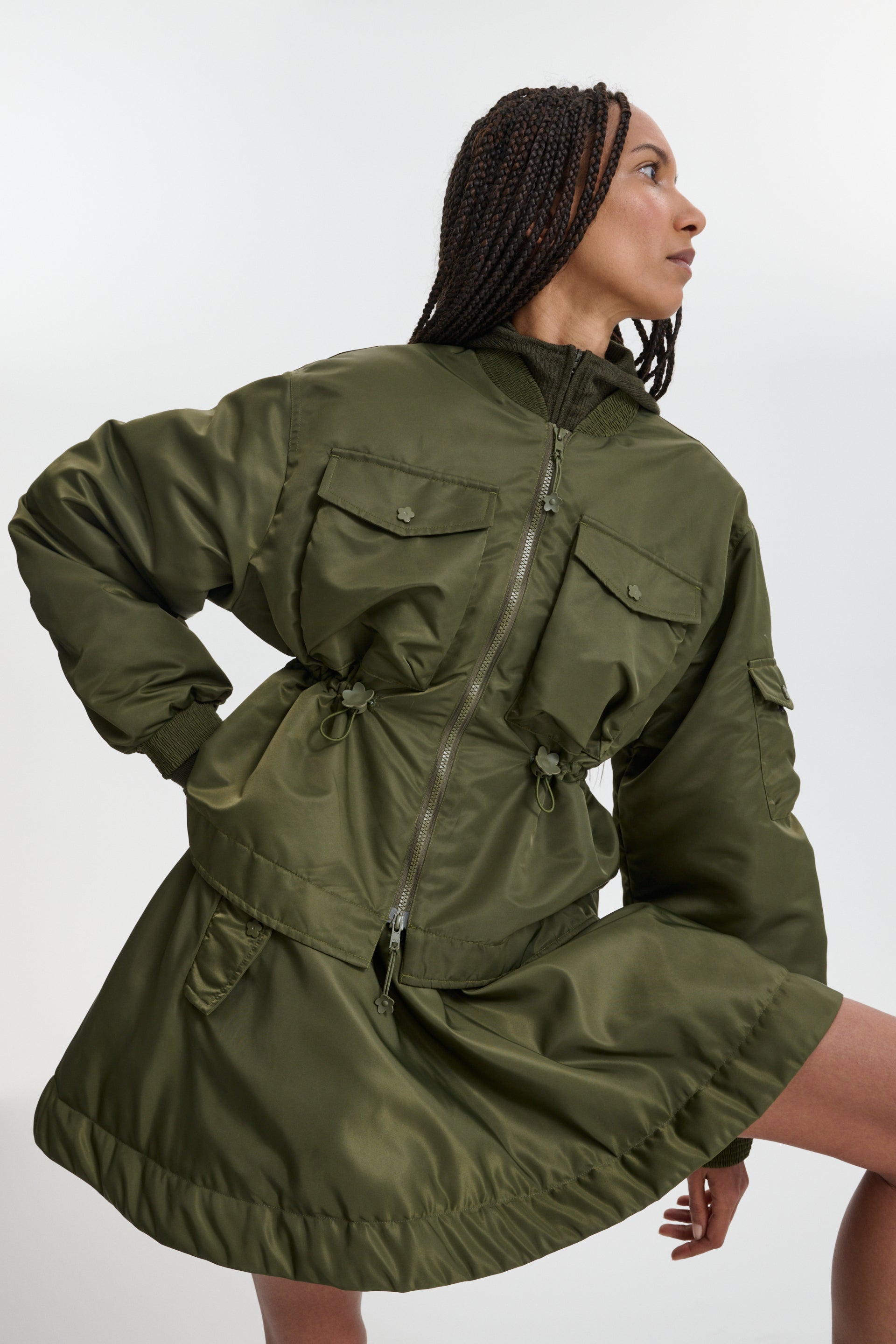 CBBIRDIE | JACKET TECHNICAL NYLON OLIVE