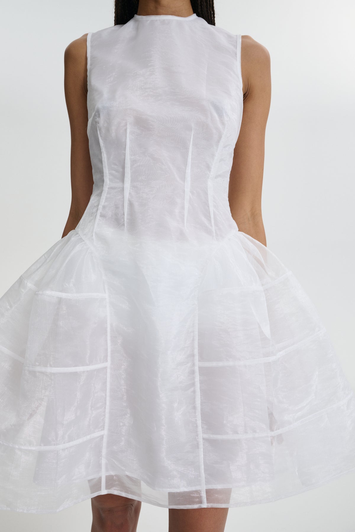 CBCLAUDIE | DRESS LIQUID MYRTIA WHITE