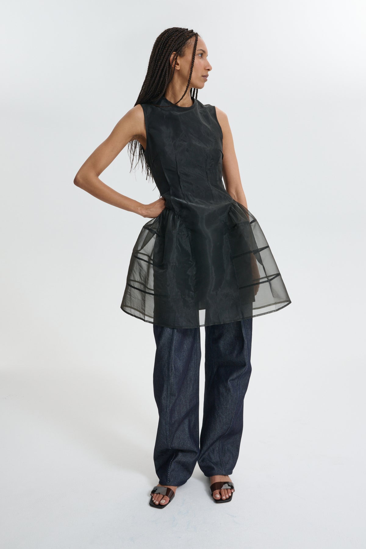CBCLAUDIE | DRESS LIQUID MYRTIA BLACK