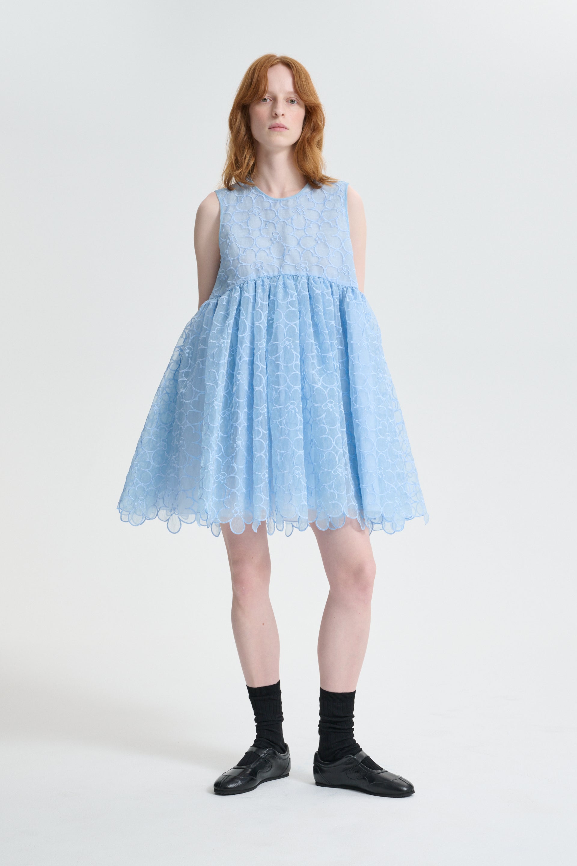 CBCHARLOTTA | DRESS FELICIA EMBROIDERY LIGHT BLUE