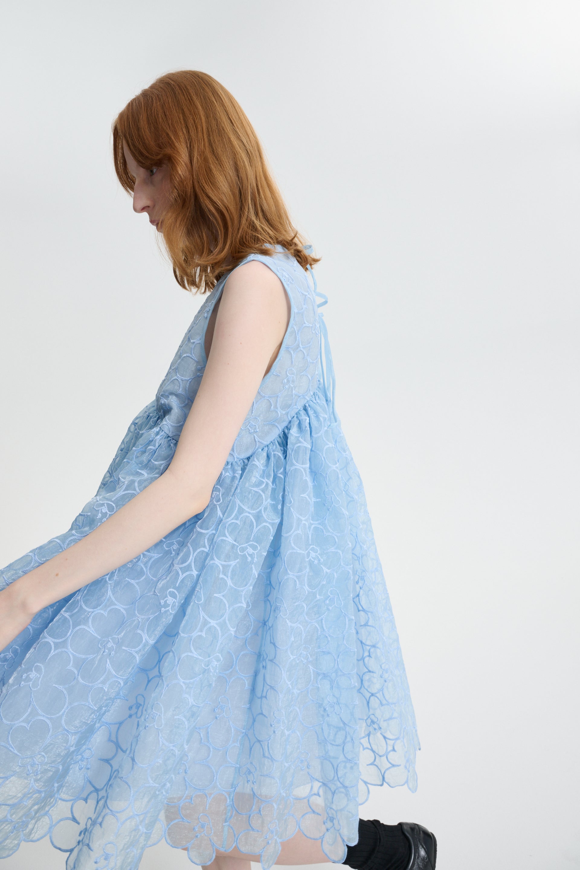 CBCHARLOTTA | DRESS FELICIA EMBROIDERY LIGHT BLUE