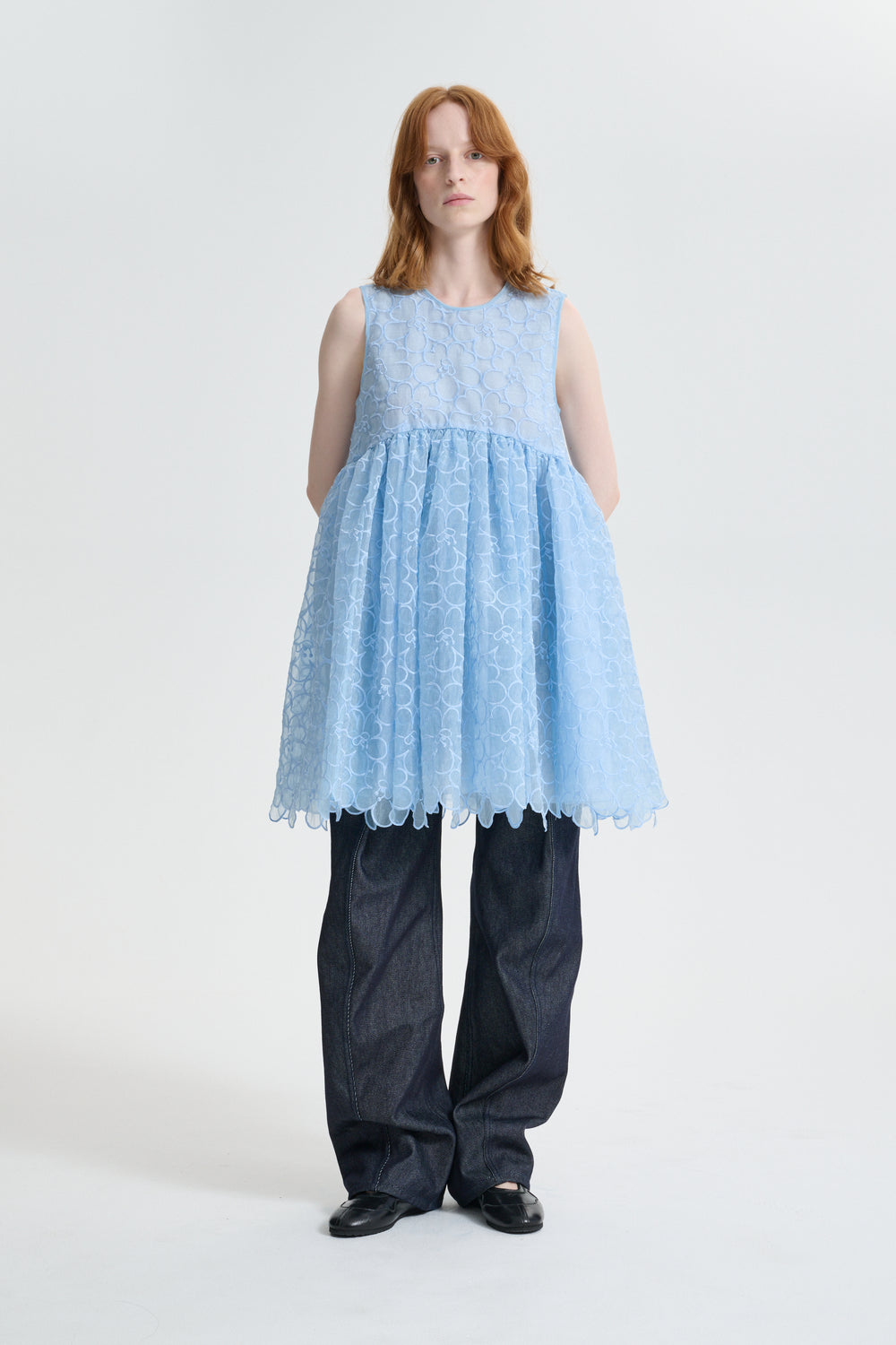 CBCHARLOTTA | DRESS FELICIA EMBROIDERY LIGHT BLUE