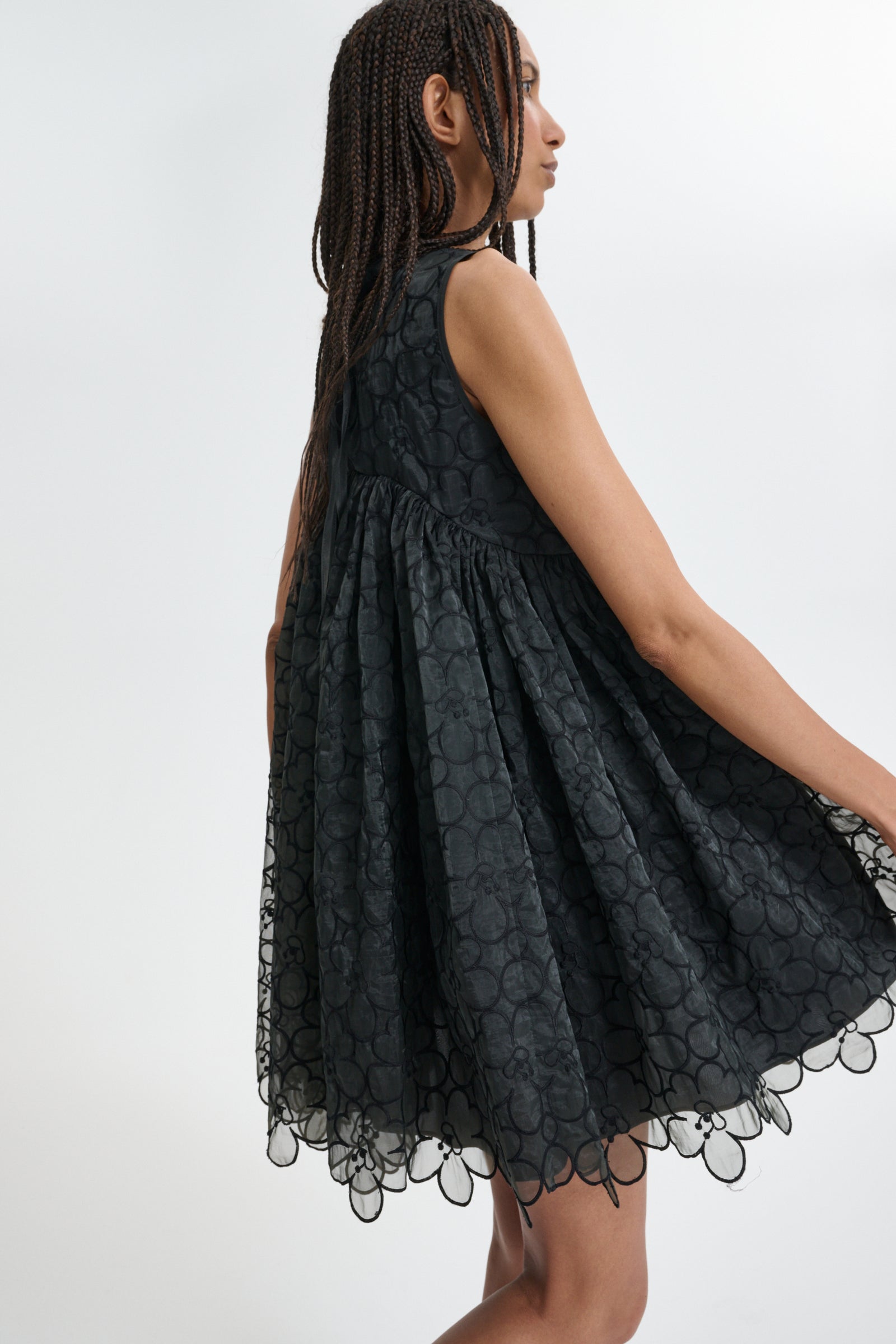 CBCHARLOTTA | DRESS FELICIA EMBROIDERY BLACK