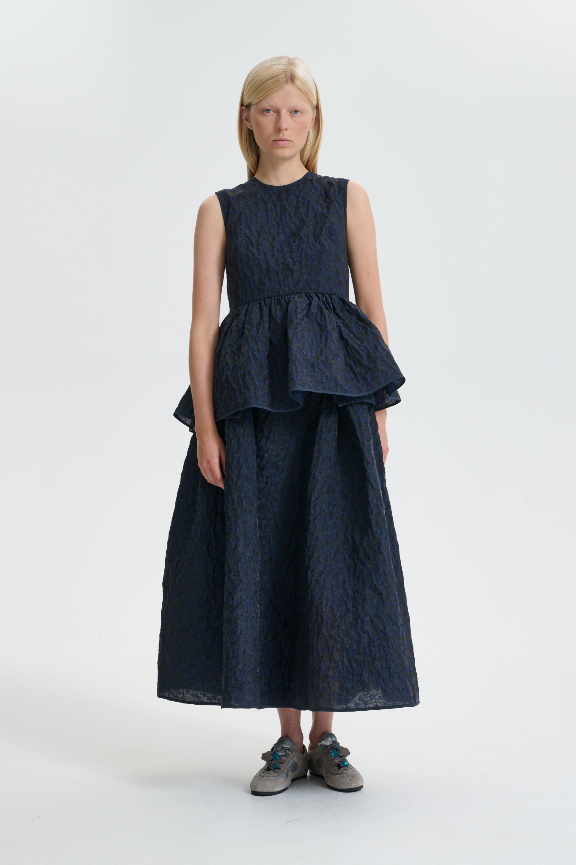 CBEA | TOP MARGUERITTE CLOQUÉ NAVY