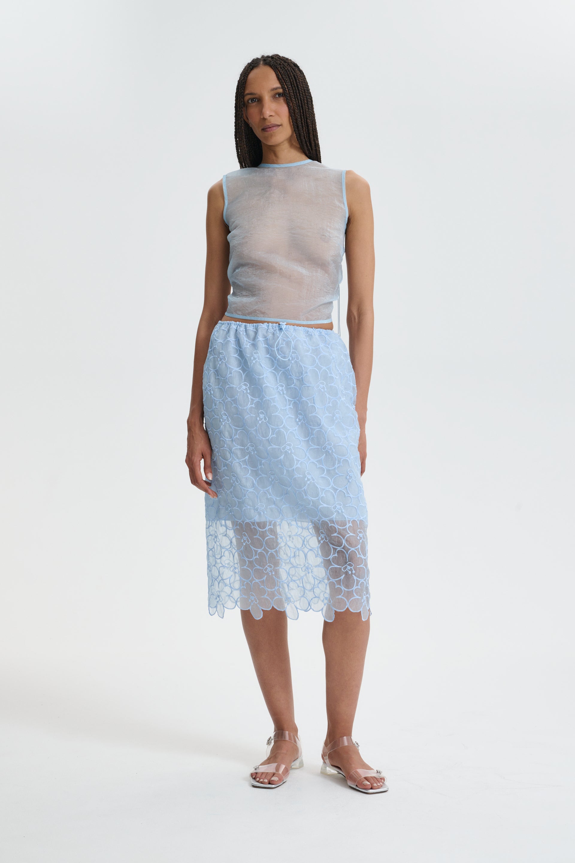 CBKATIA | TOP LIQUID MYRTIA LIGHT BLUE