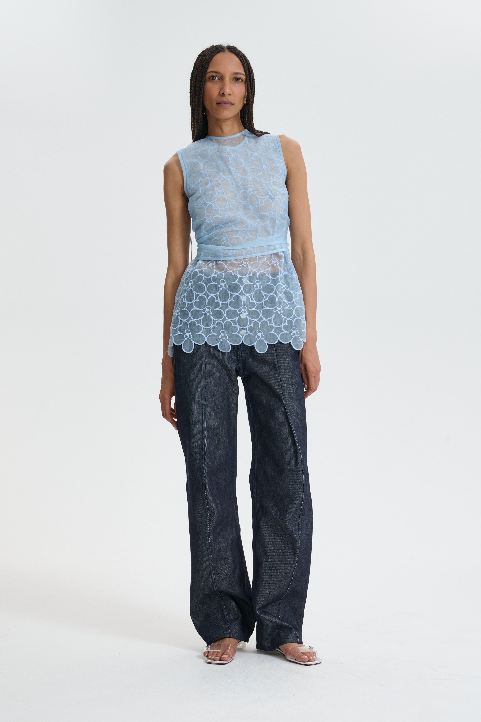 CBKATIA | TOP LIQUID MYRTIA LIGHT BLUE