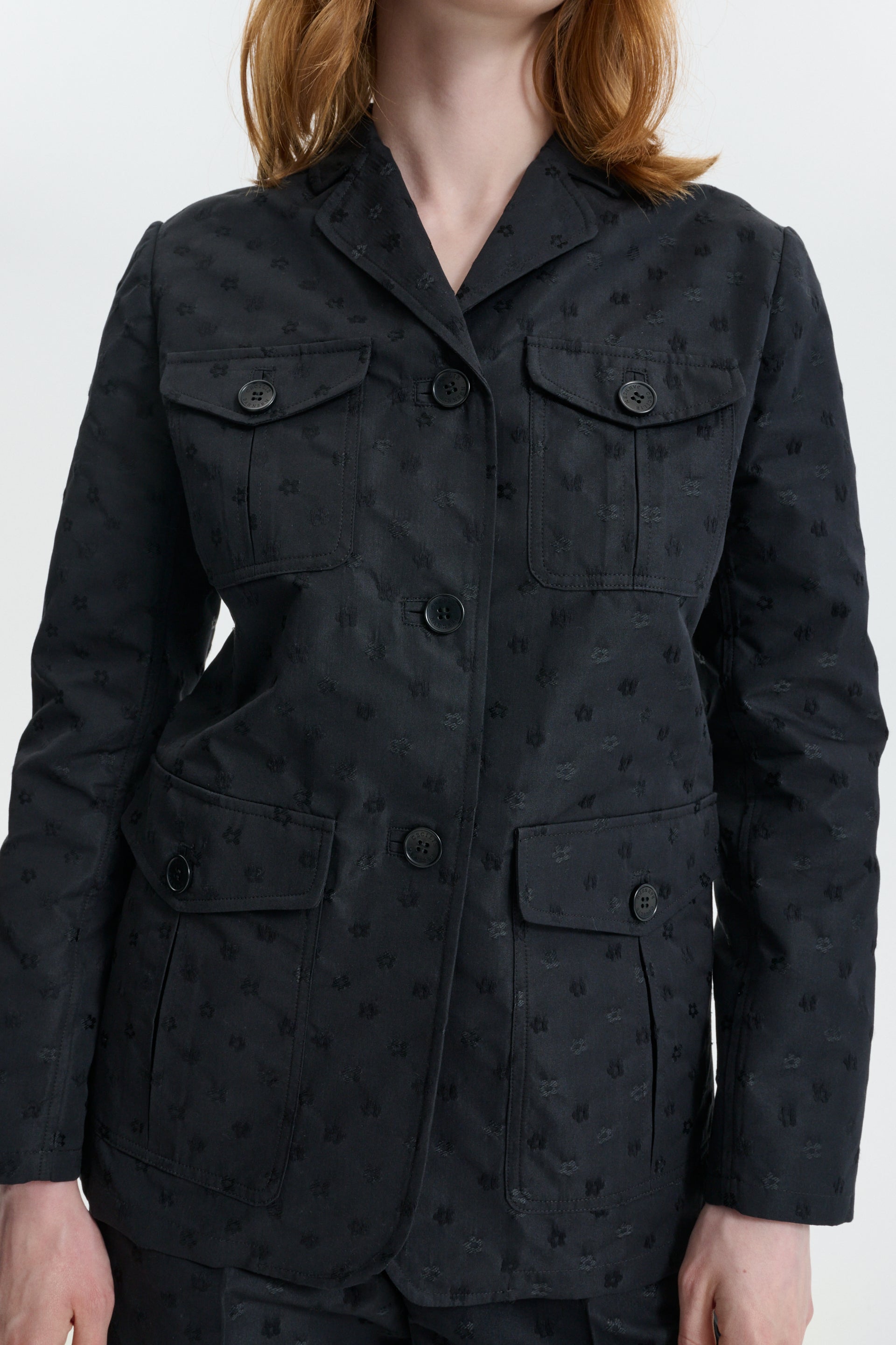 CBKARINA | BLAZER IRIS JACCQUARD BLACK