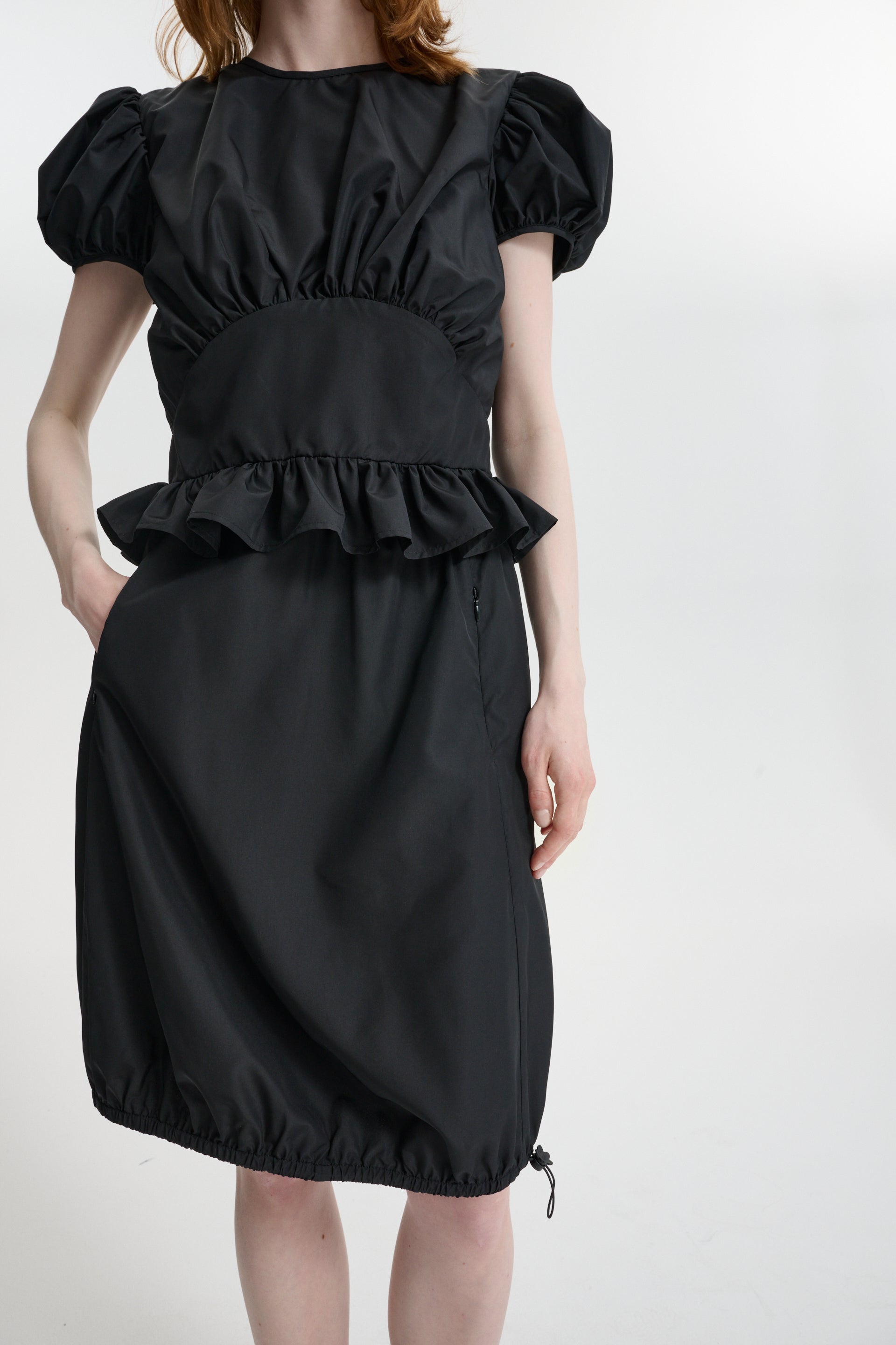 CBCHANCE | SKIRT RECYCLED FAILLE BLACK