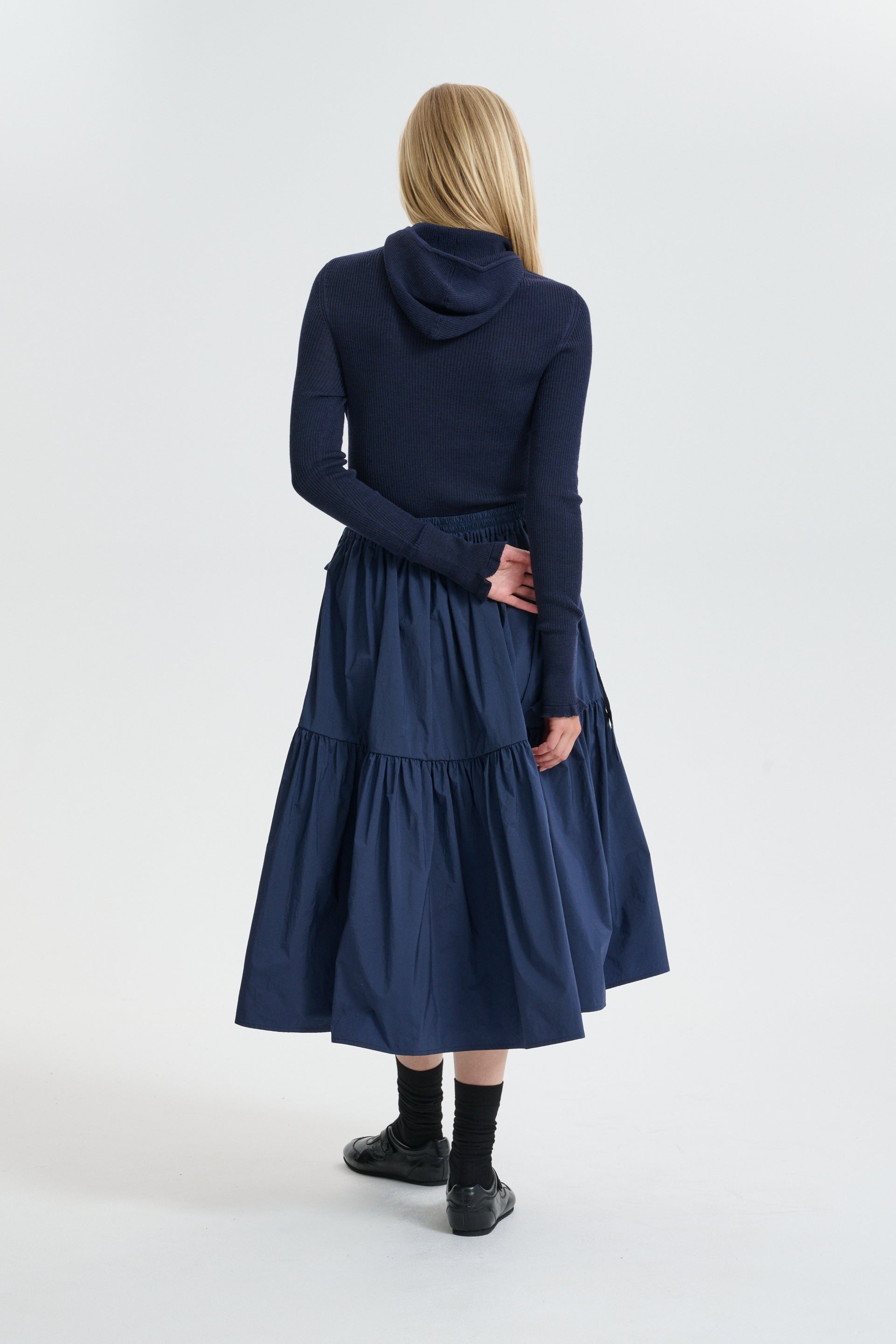 CBCAI | SKIRT CRISP RIPSTOP NAVY