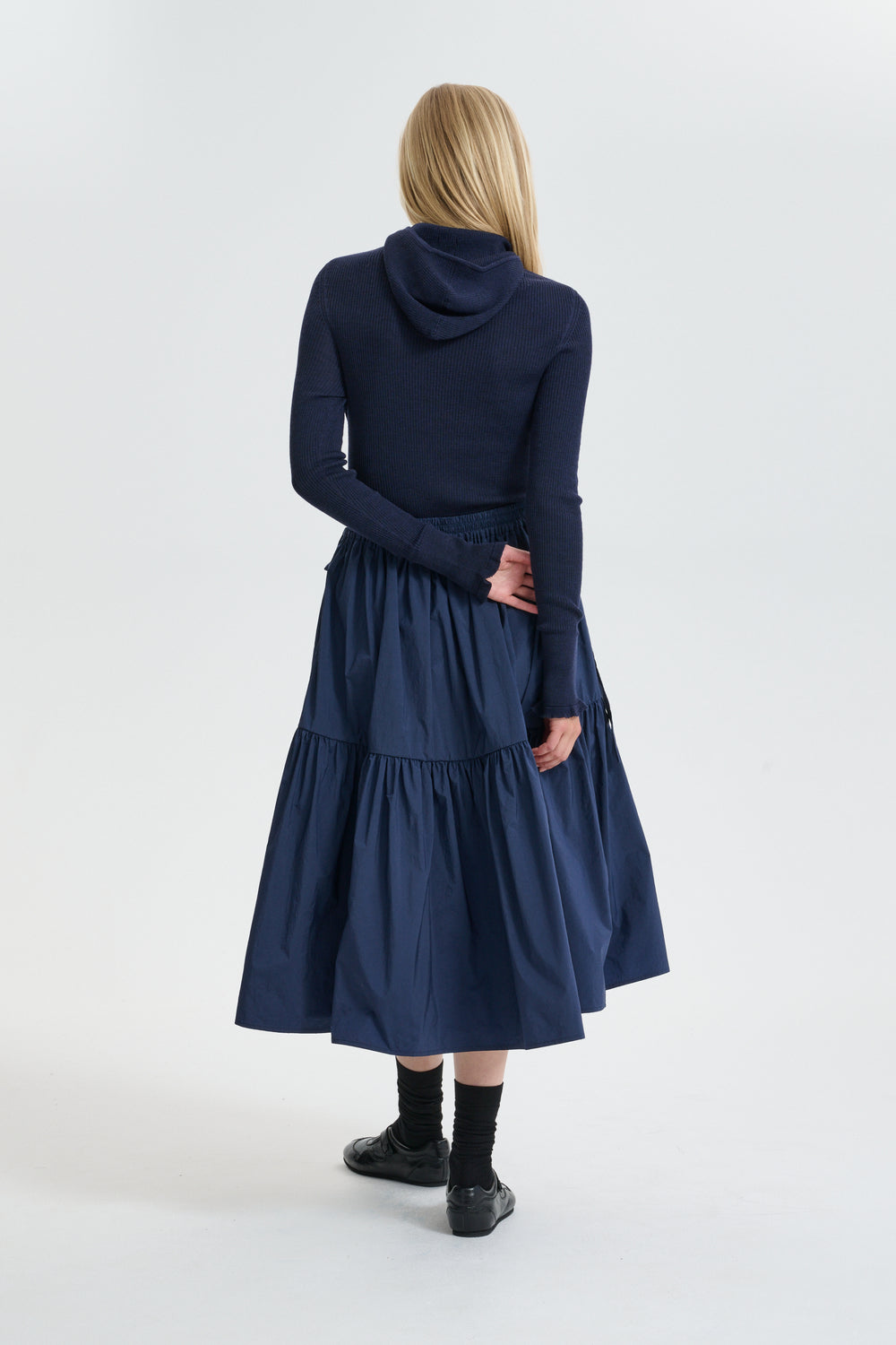 CBCAI | SKIRT CRISP RIPSTOP NAVY