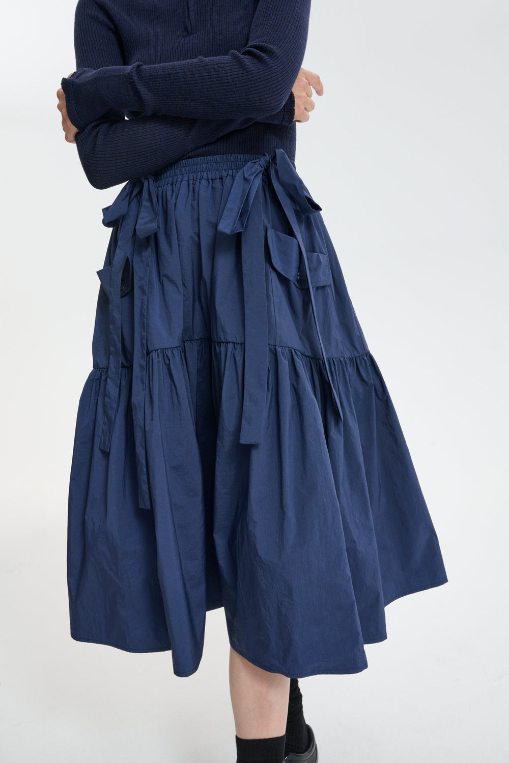 CBCAI | SKIRT CRISP RIPSTOP NAVY