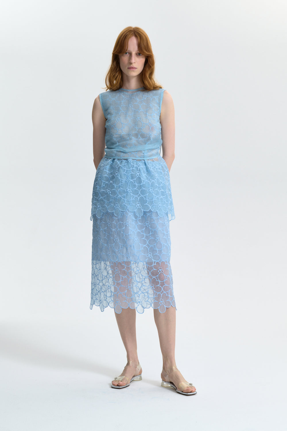 CBBRIA | SKIRT FELICIA EMBROIDERY LIGHT BLUE