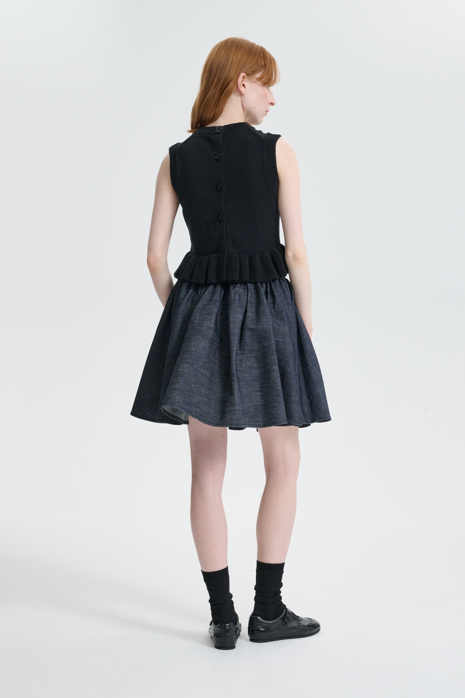 CBCICI | DENIM SKIRT LIGHT DENIM INDIGO