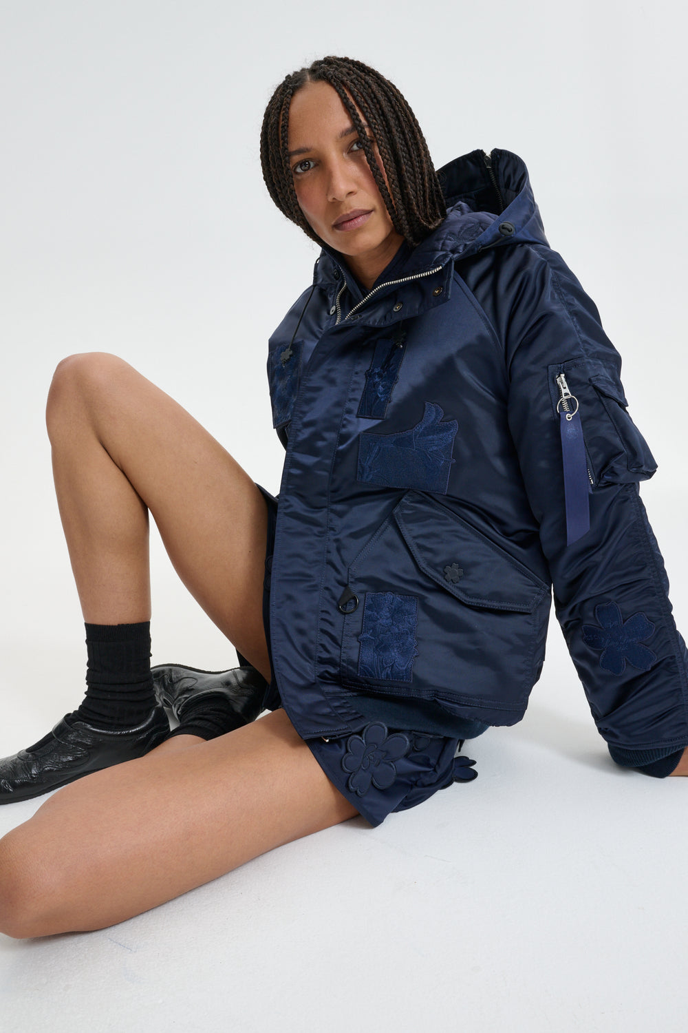 ALPHA X CB N-2B | PATCH CR NYLON NAVY
