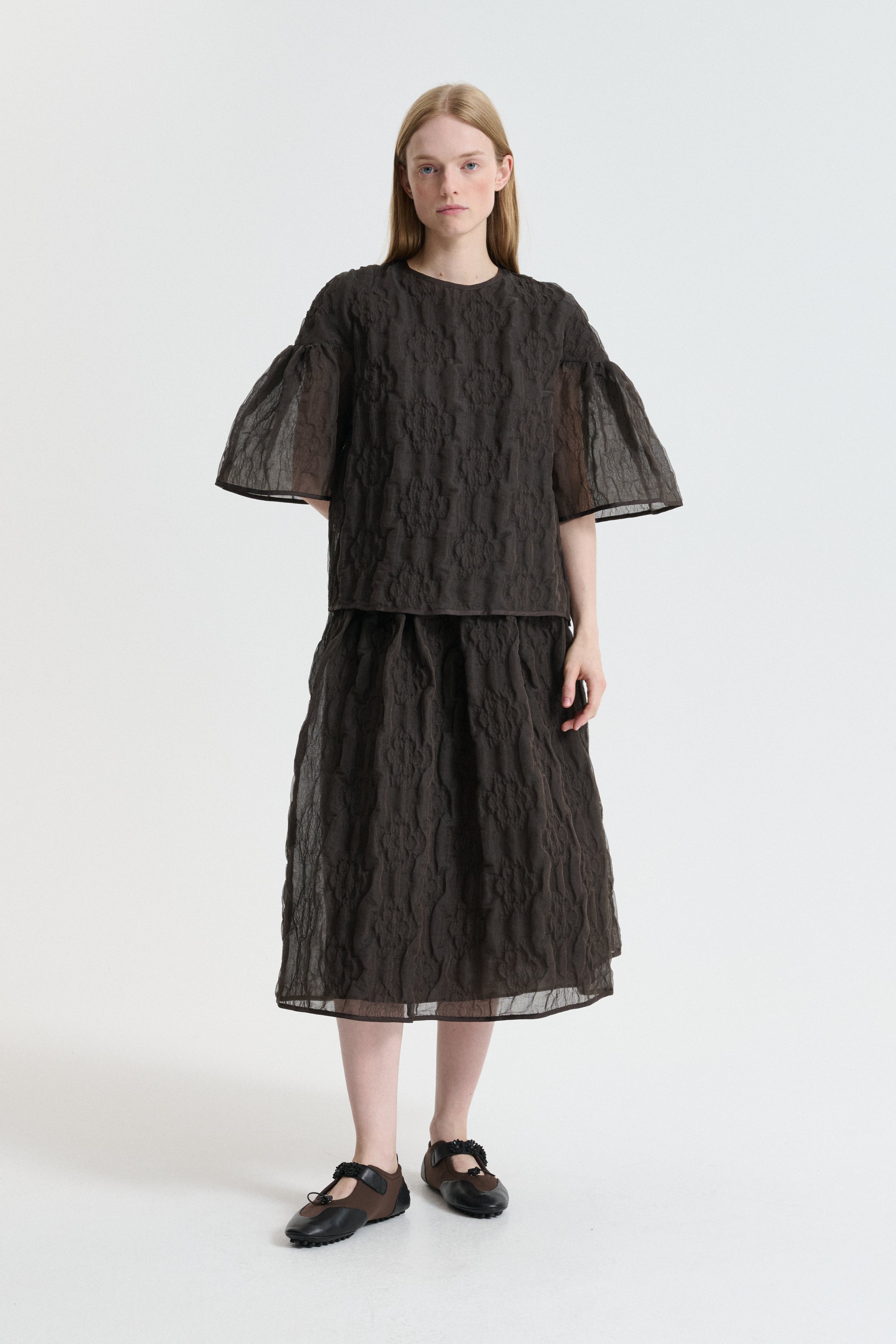 BALA | SKIRT AVENS MATELASSÉ SOIL BROWN