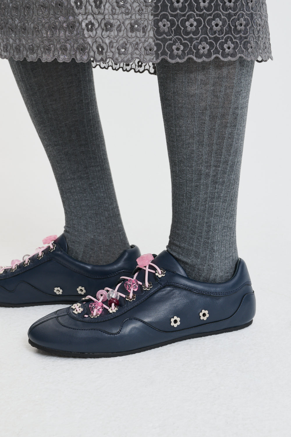 CBBLAISE STUD SNEAKERS NAPPA NAVY