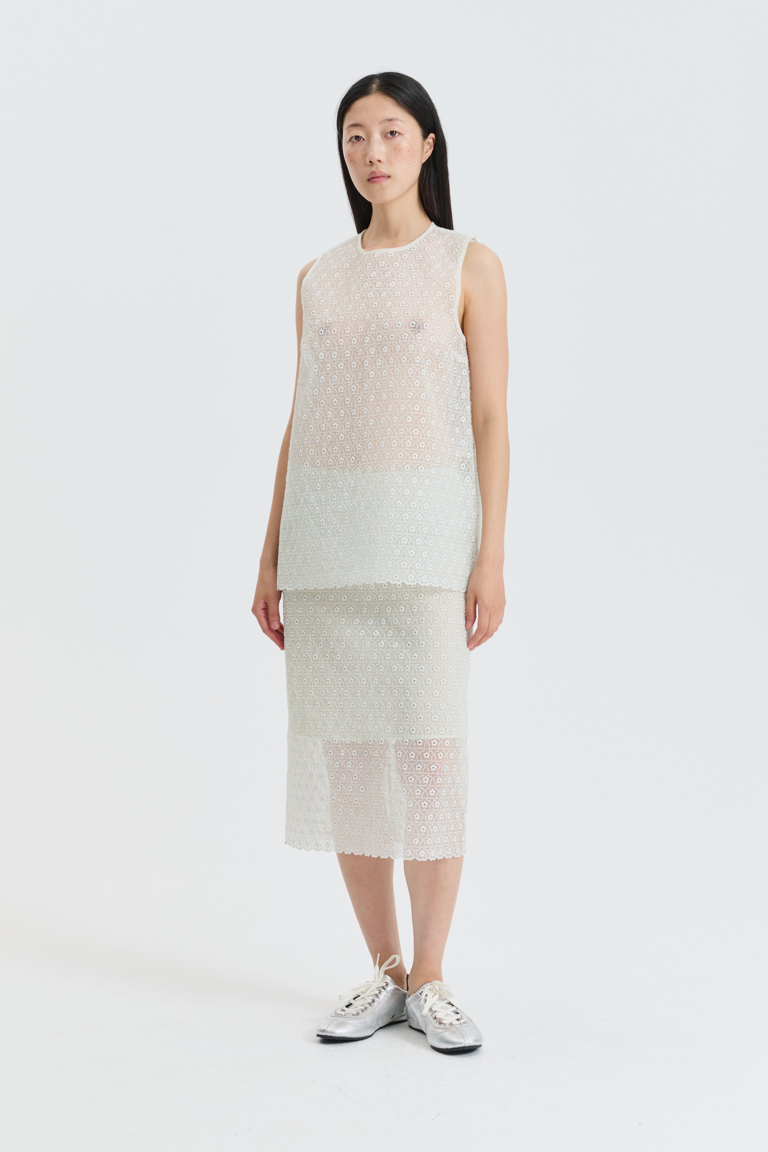 CBCERISE | TOP MEADOW EMBROIDERY MINT