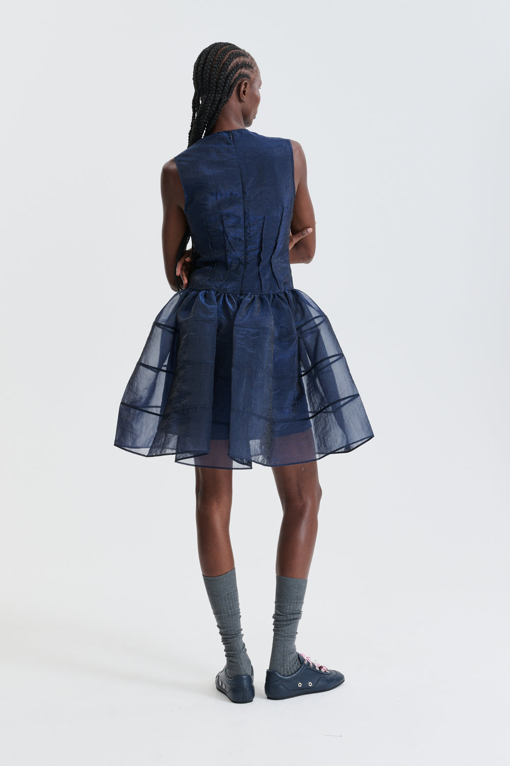 CBCLAUDIE | DRESS LIQUID MYRTIA NAVY
