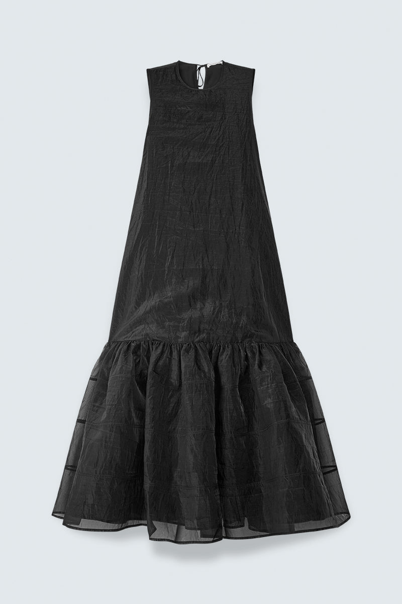 CBDOLLY | GOWN LIQUID MYRTIA BLACK