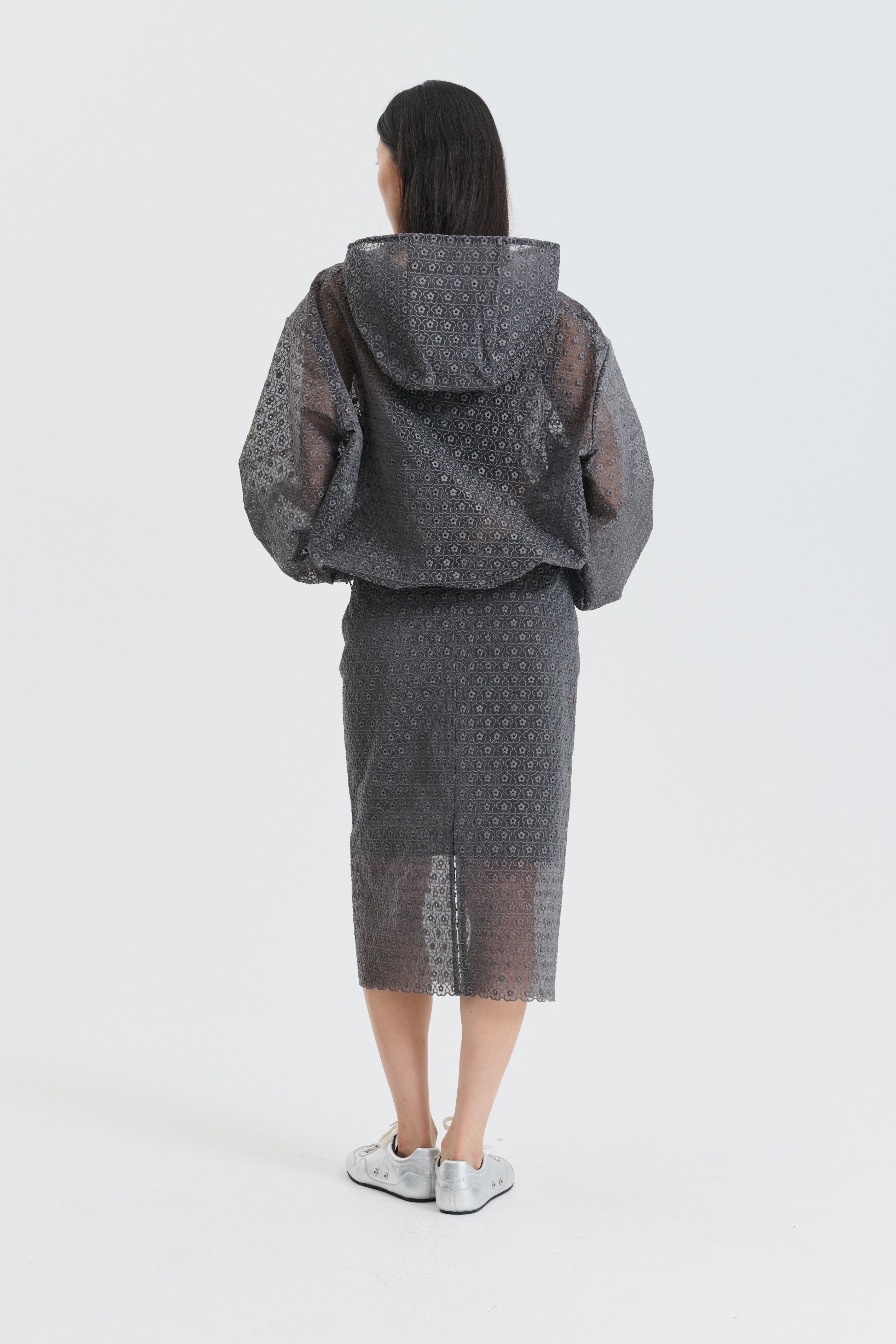 CBSHILA | HOODIE MEADOW EMBROIDERY GREY