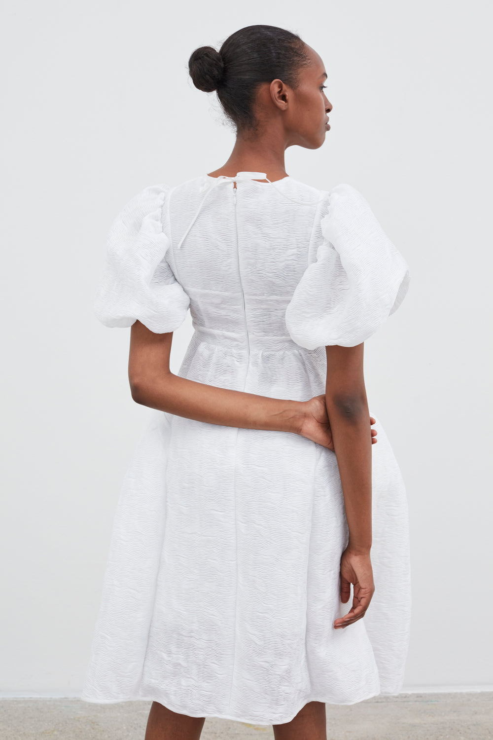CAITLIN | DRESS DUNES MATELASS… WHITE BRIDAL