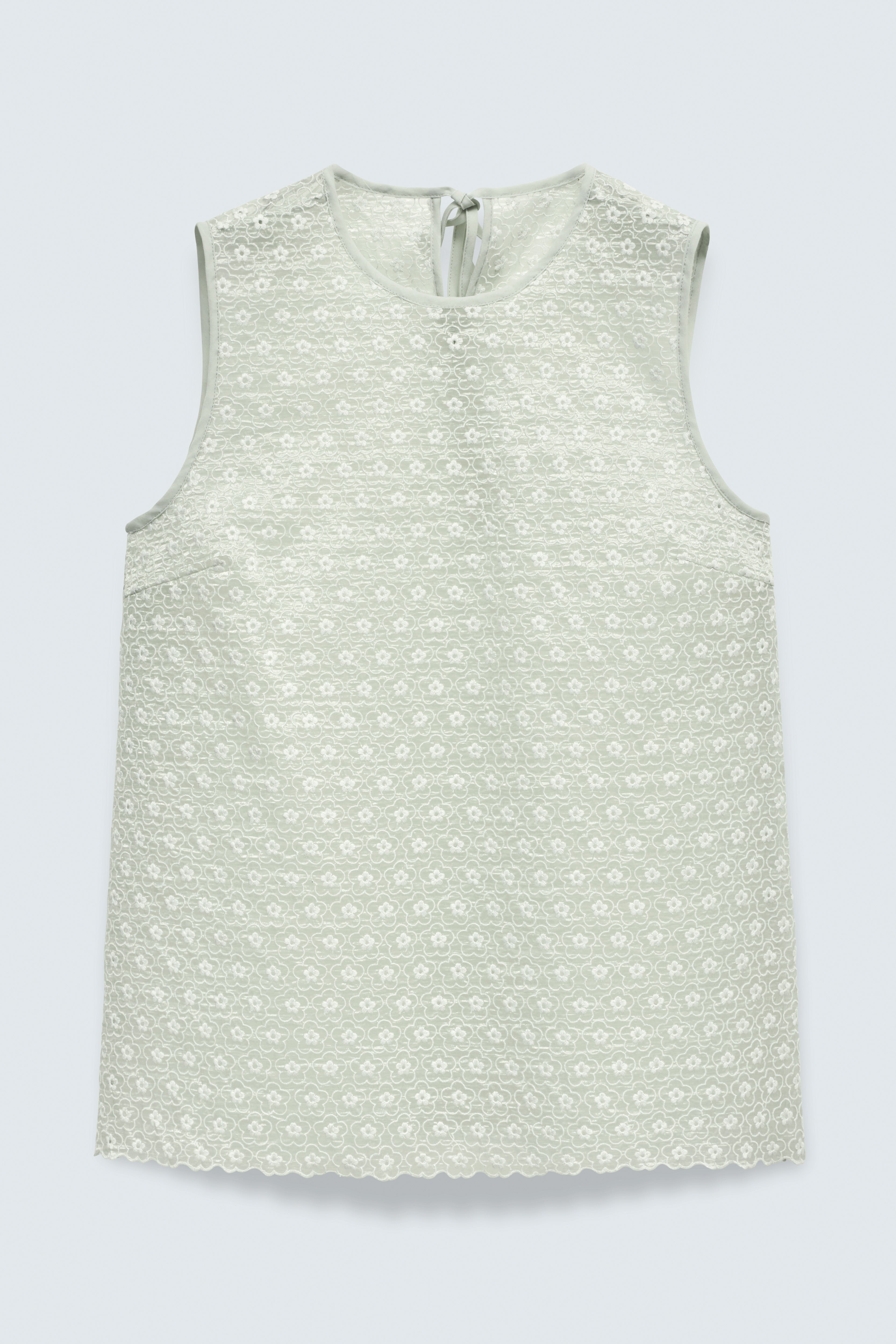 CBCERISE | TOP MEADOW EMBROIDERY MINT