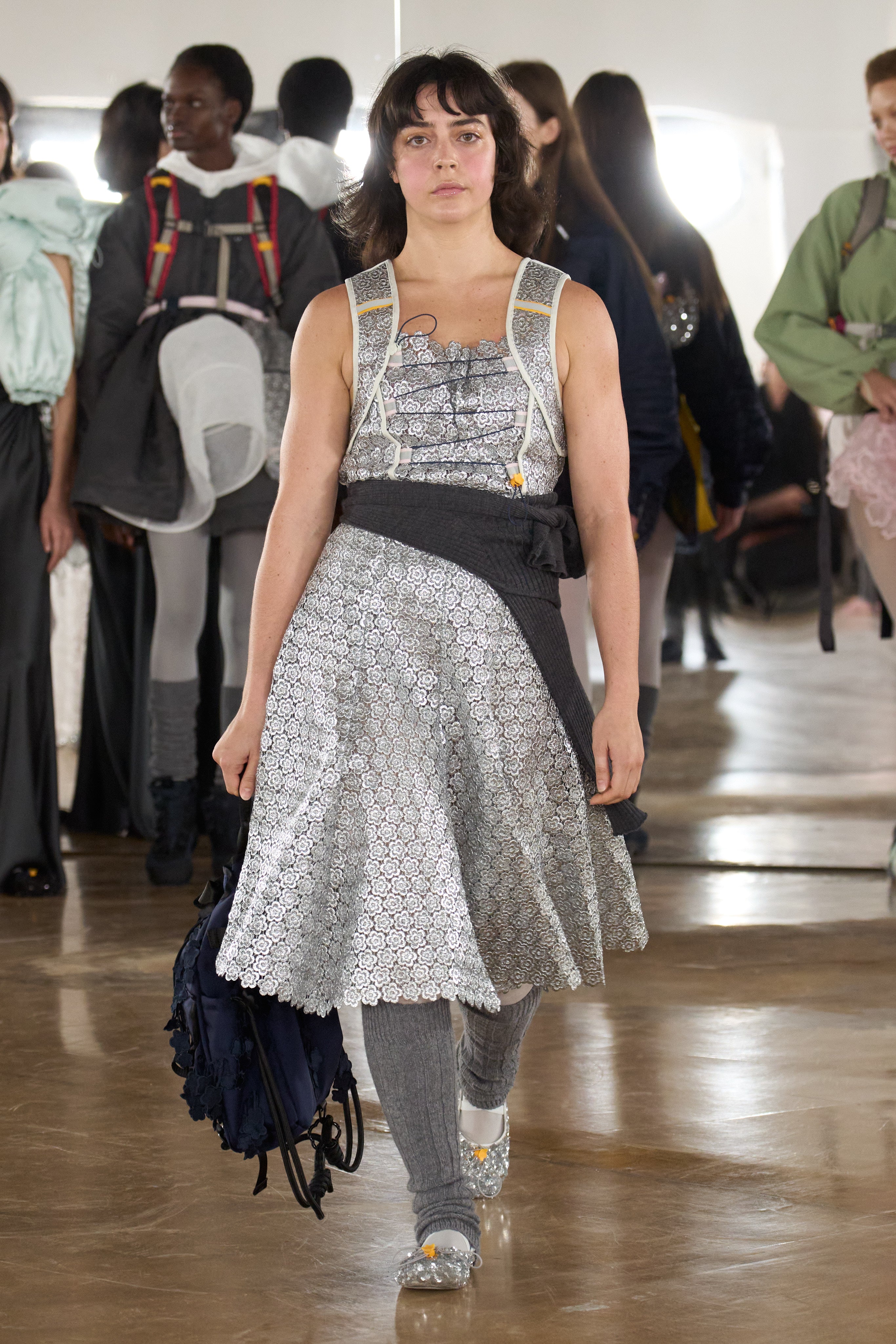 CBFOPE | DRESS MEADOW GUIPURE SILVER