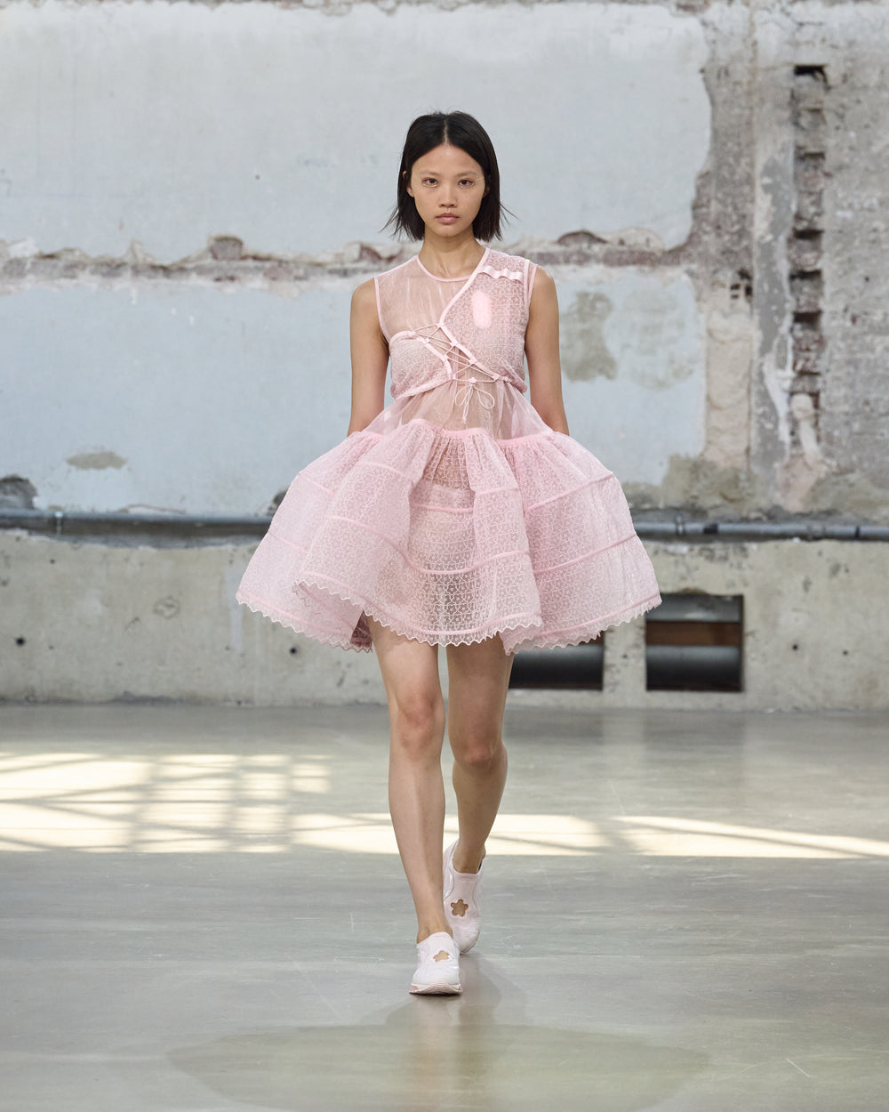 CBDAHULU | DRESS WINDFLOWER EMB BLUSH PINK