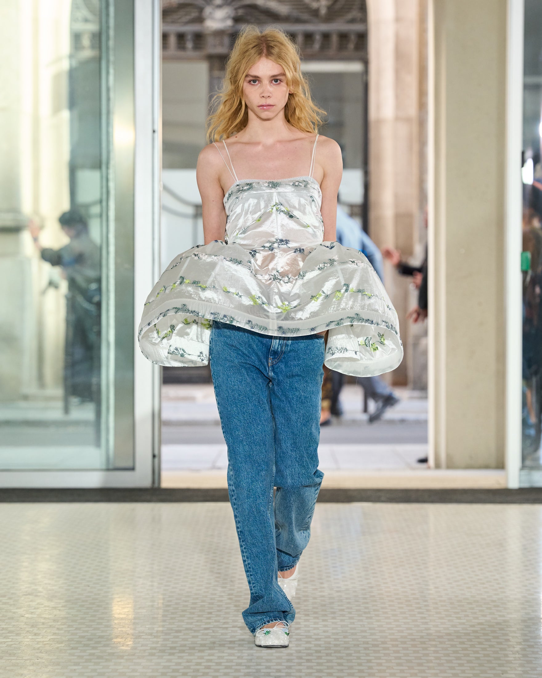 CBGEORGETTE | JEANS DENIM WASHED BLUE