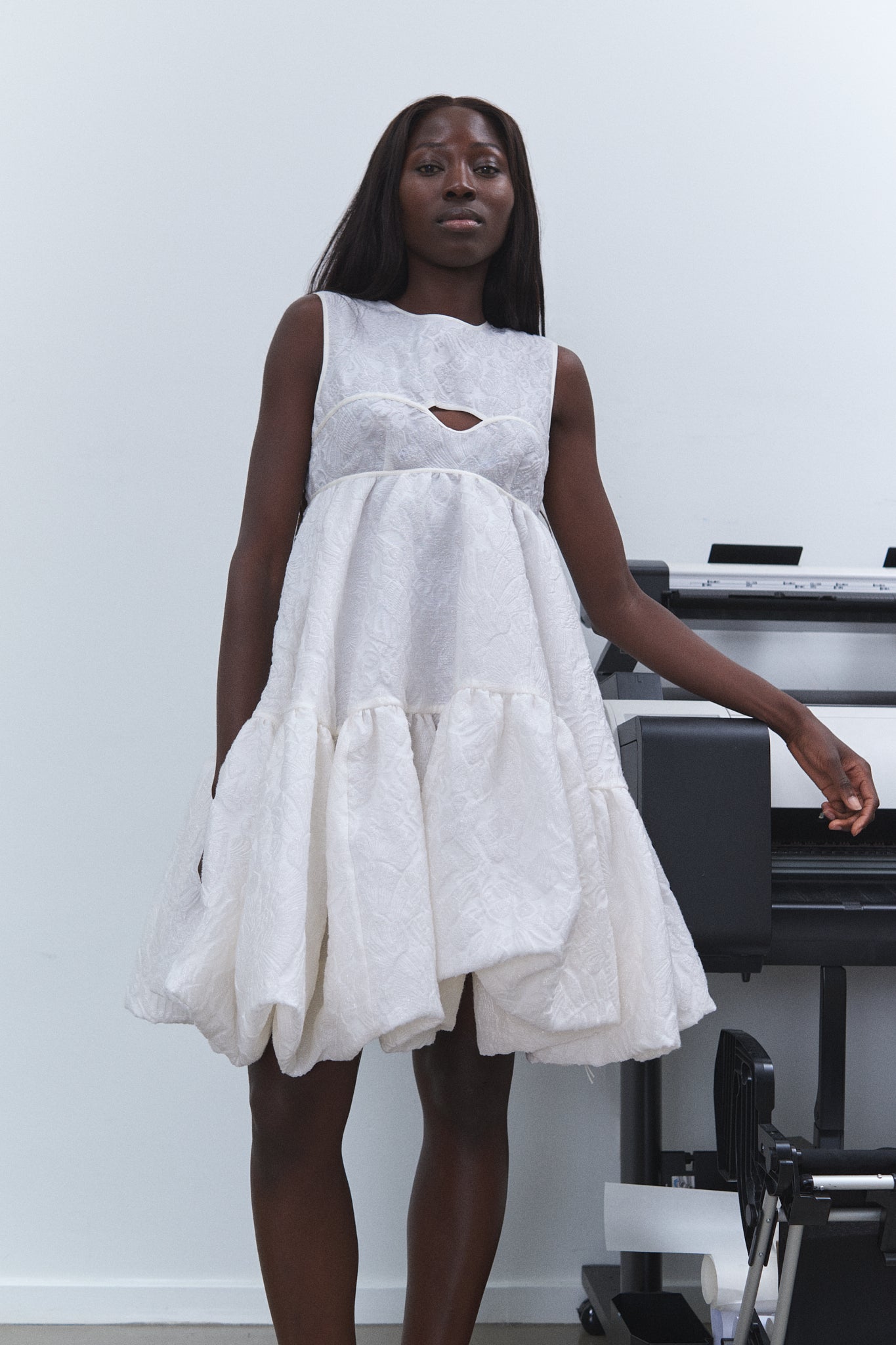 DREAM | DRESS CAMPSIS MATELASSE ECRU BRIDAL