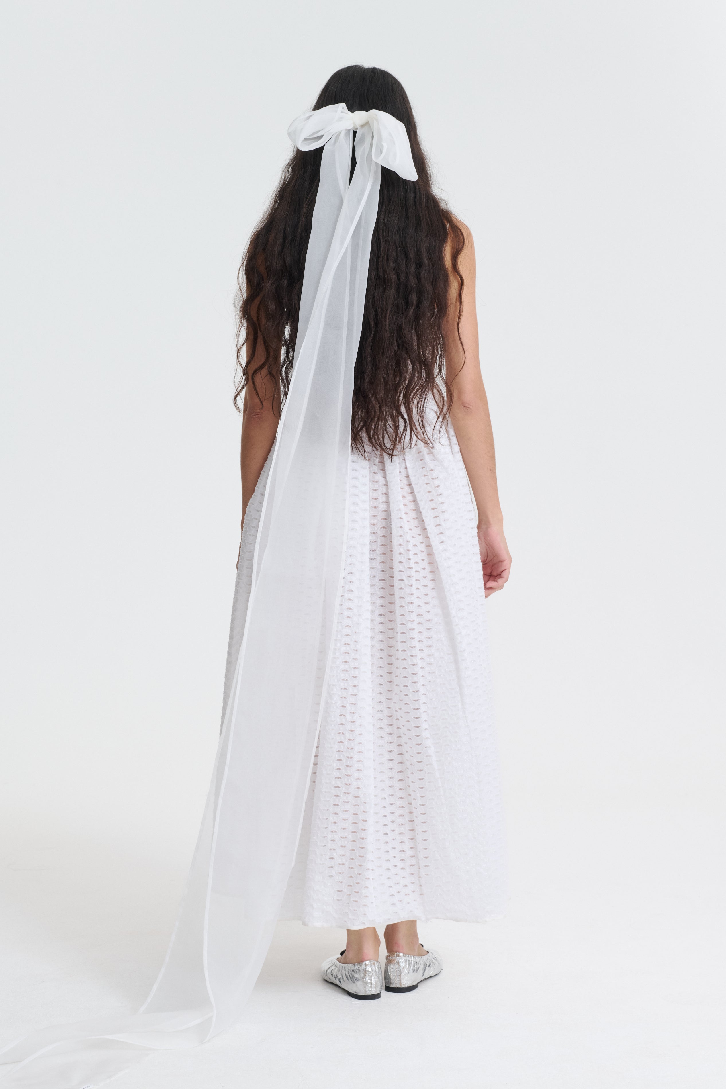 HEATHER | DRESS TRAMONTE FIL COUPE WHITE
