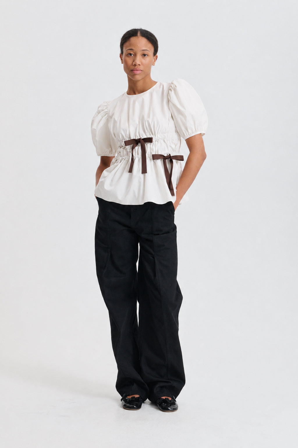 CBFREYA | TOP COTTON VINTAGE IVORY