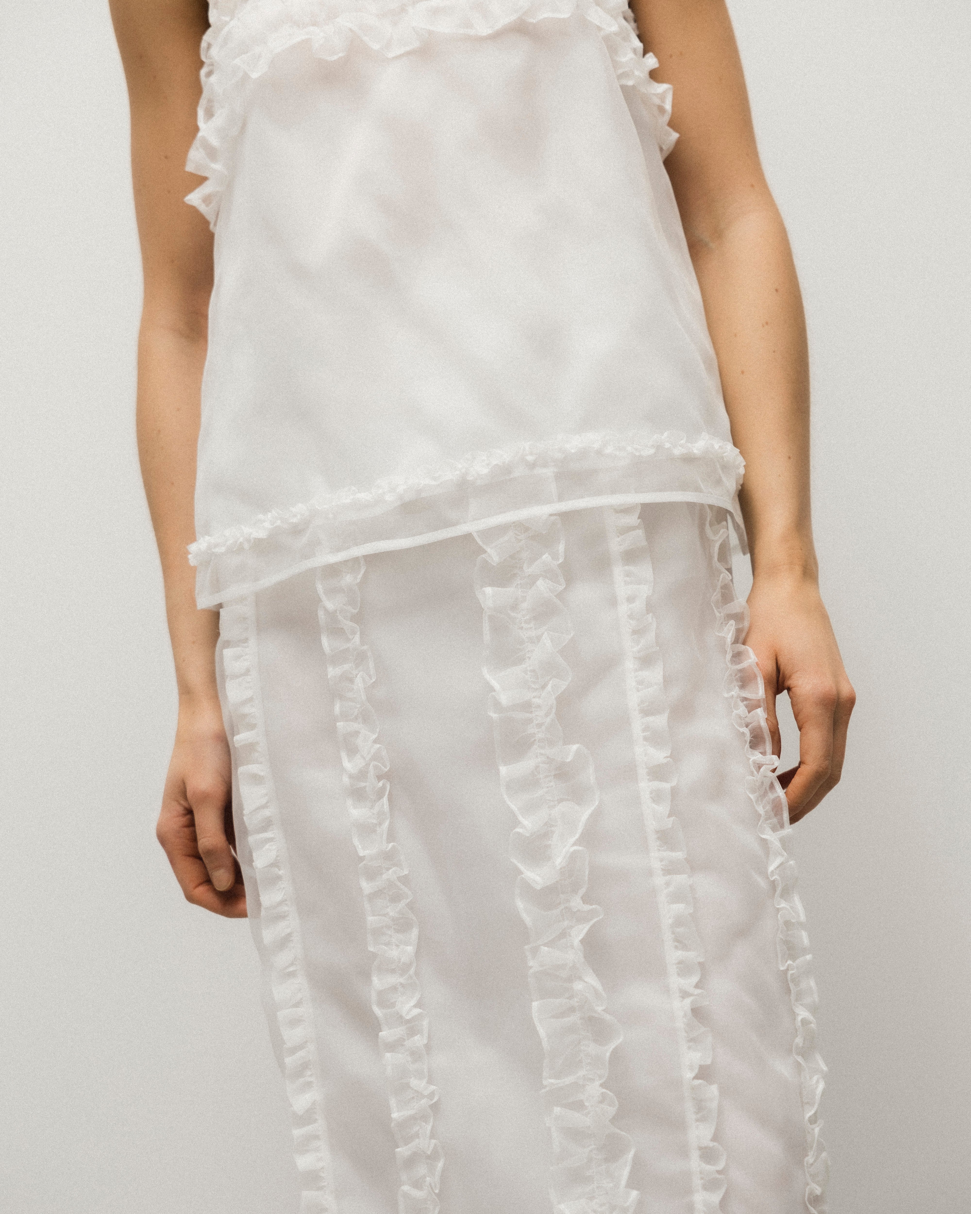 ORIETTA | TOP ORGANZA WHITE NONA