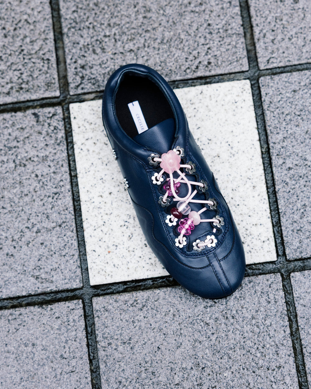 CBBLAISE STUD SNEAKERS NAPPA NAVY