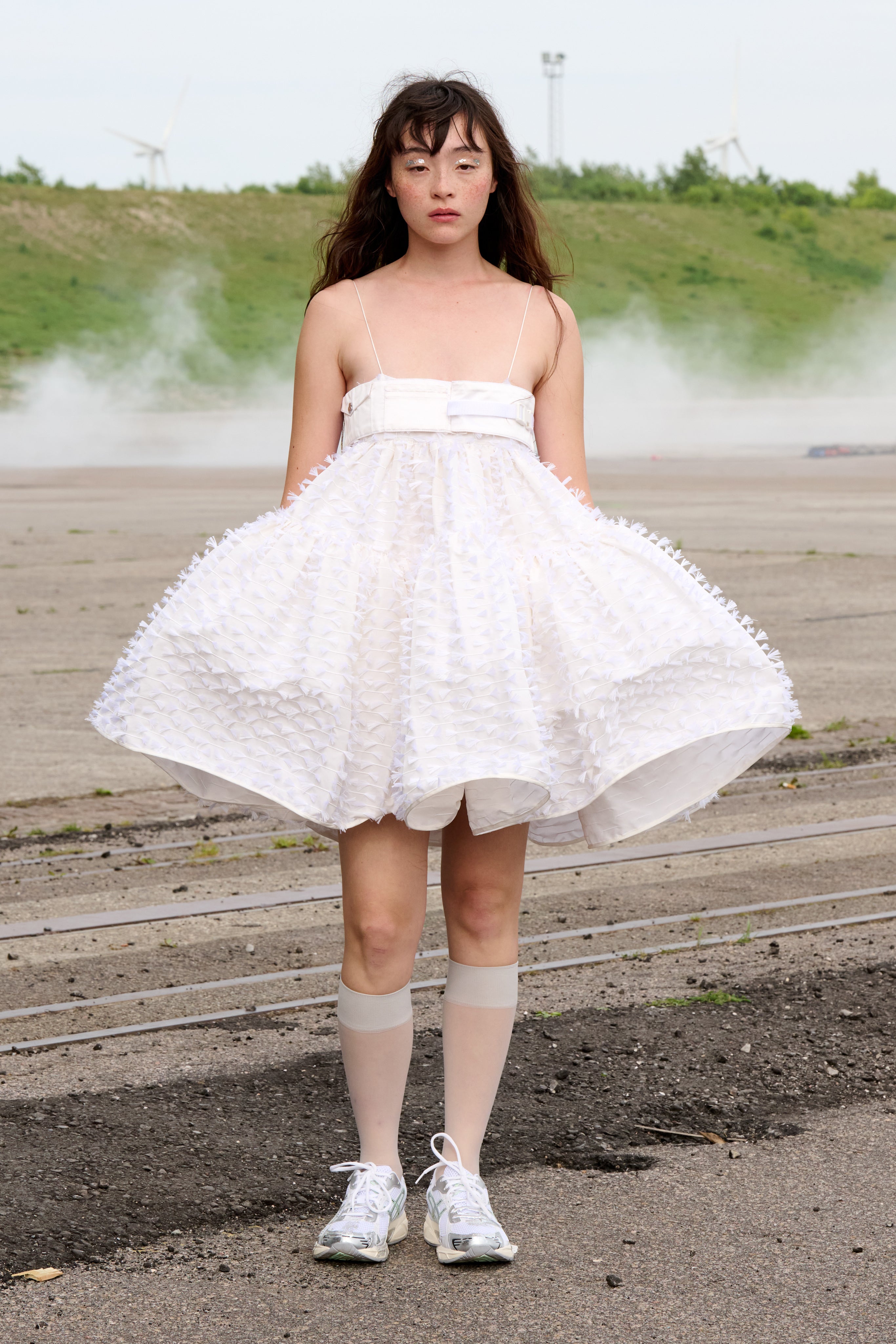 OBERRA | DRESS FIAMMA FIL-COUPE WHITE - LOOK 16