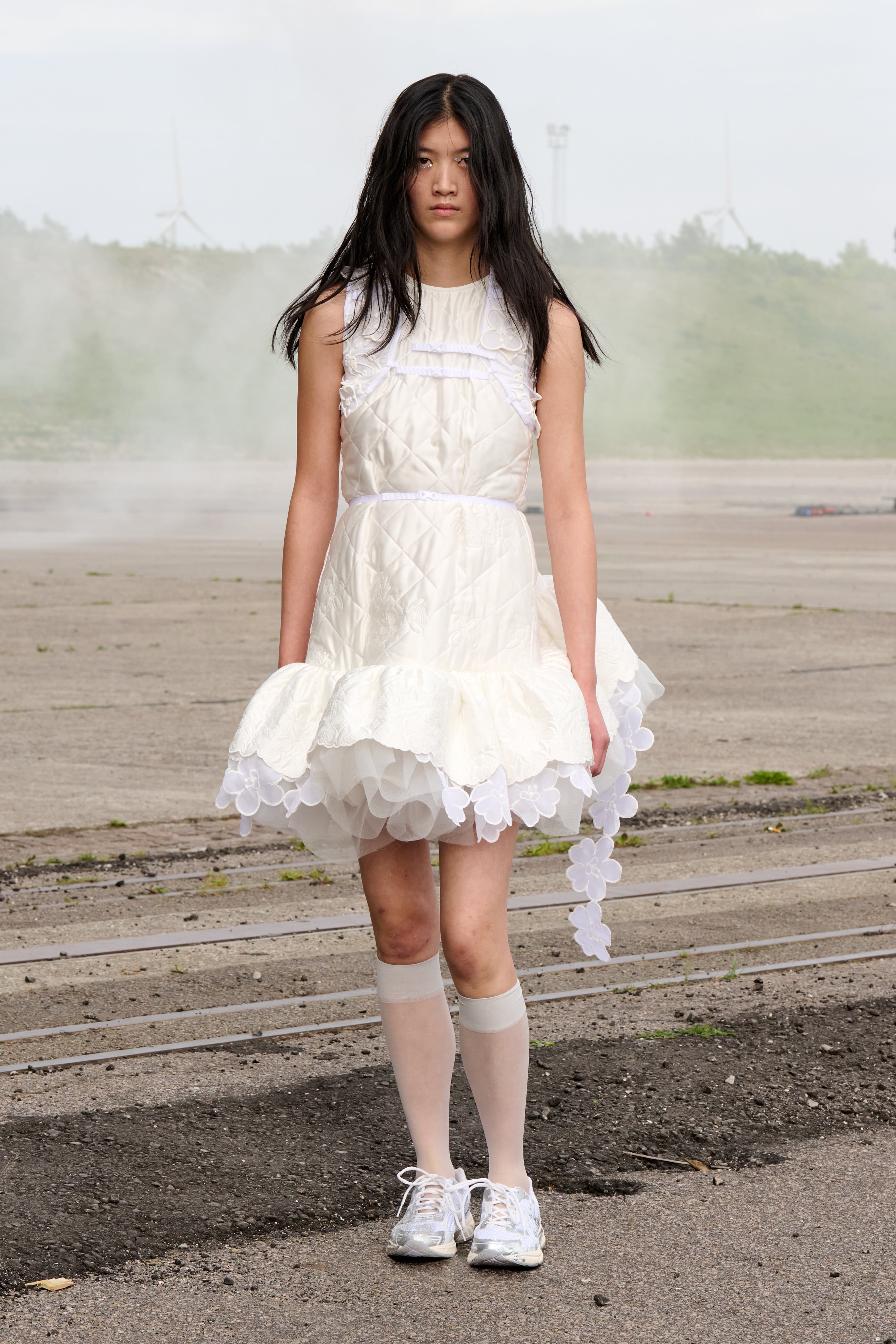 BOSCO | DRESS QUILTED SILK WHITE - LOOK 24