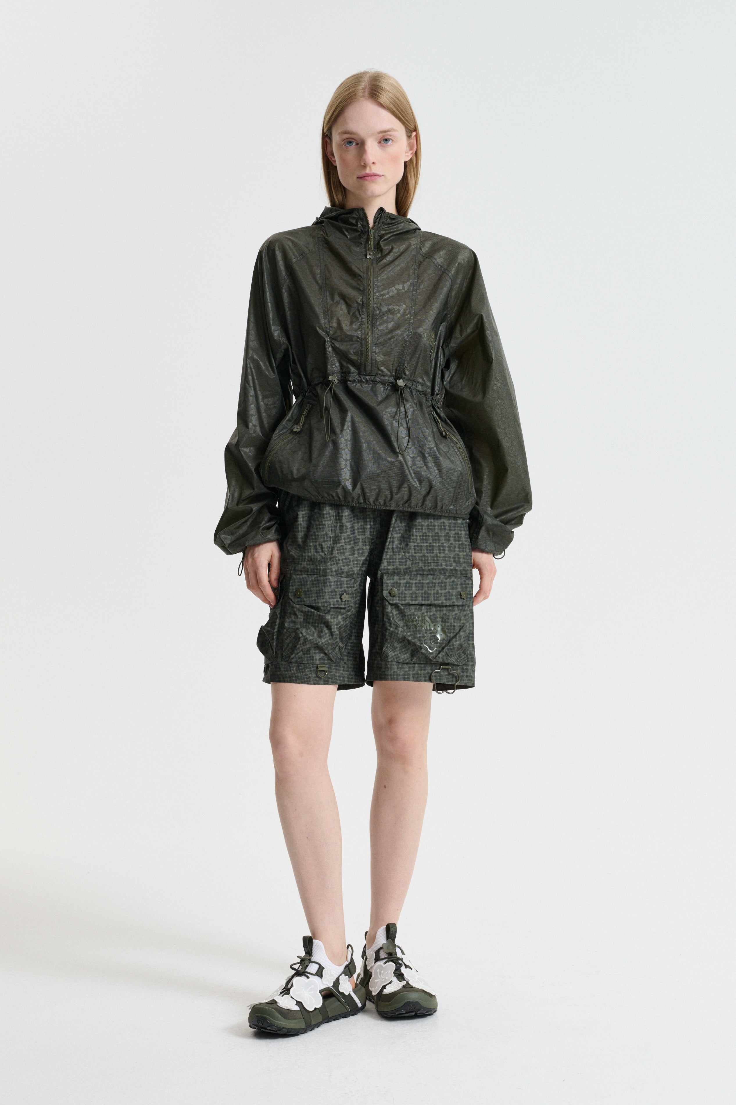THE NORTH FACE X CECILIE BAHNSEN MARLOWE PULLOVER WIND | JACKET NYLON | FOREST NIGHT GREEN