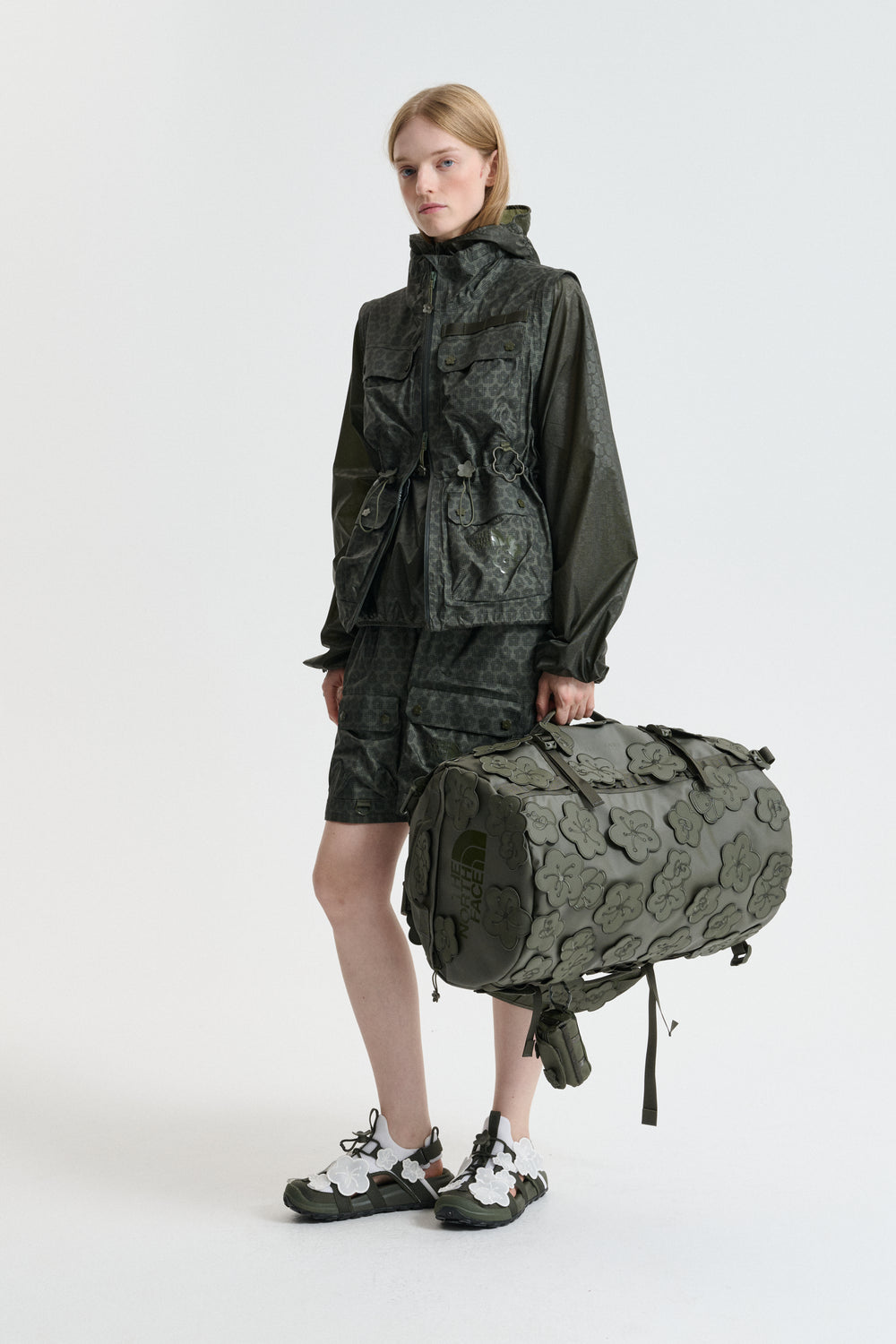THE NORTH FACE X CECILIE BAHNSEN ANNA BASE CAMP | DUFFEL (S) | POLYESTER FOREST NIGHT GREEN