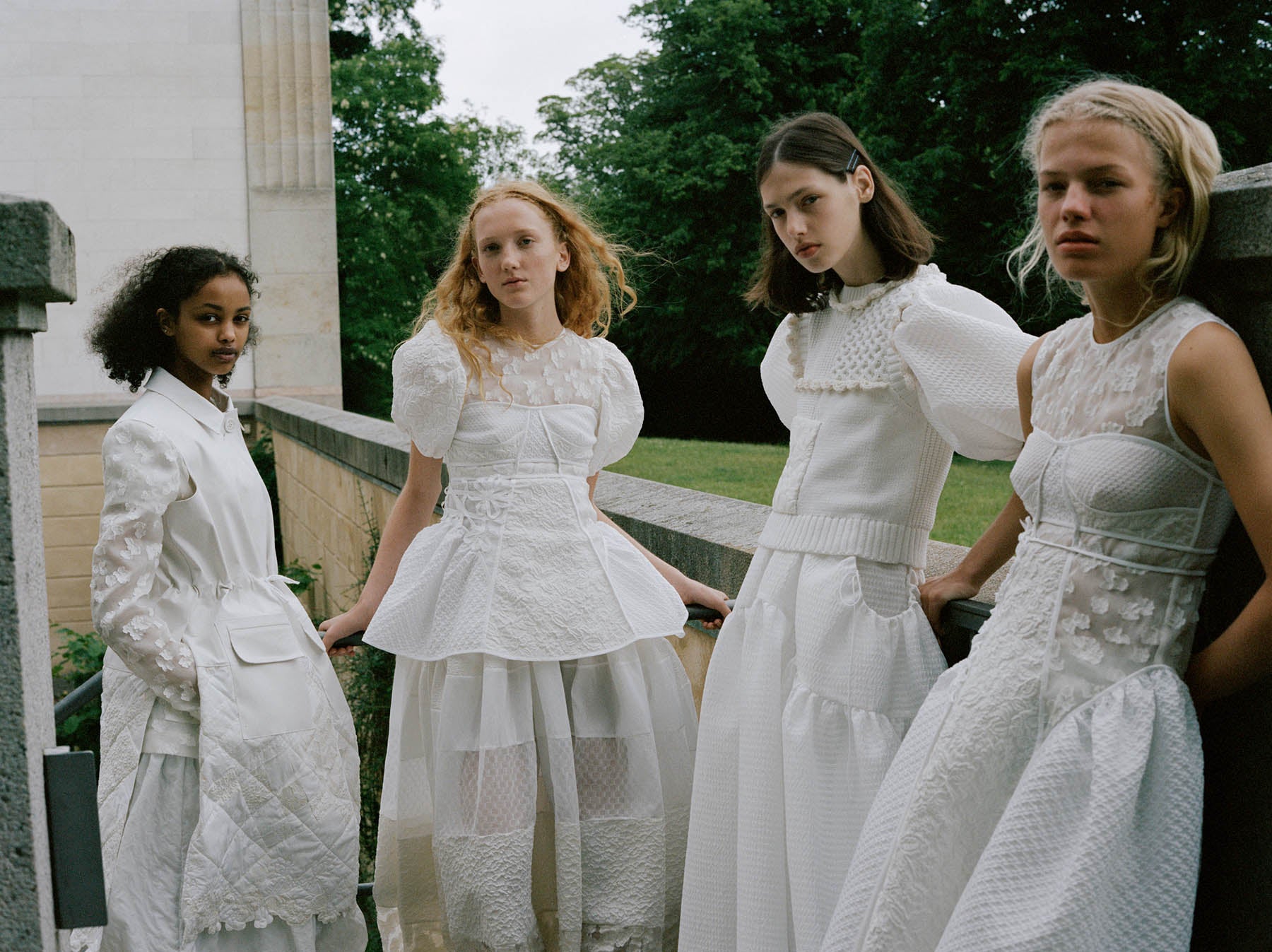 LIA | GOWN PLETHORA PATCHWORK WHITE/ECRU BRIDAL