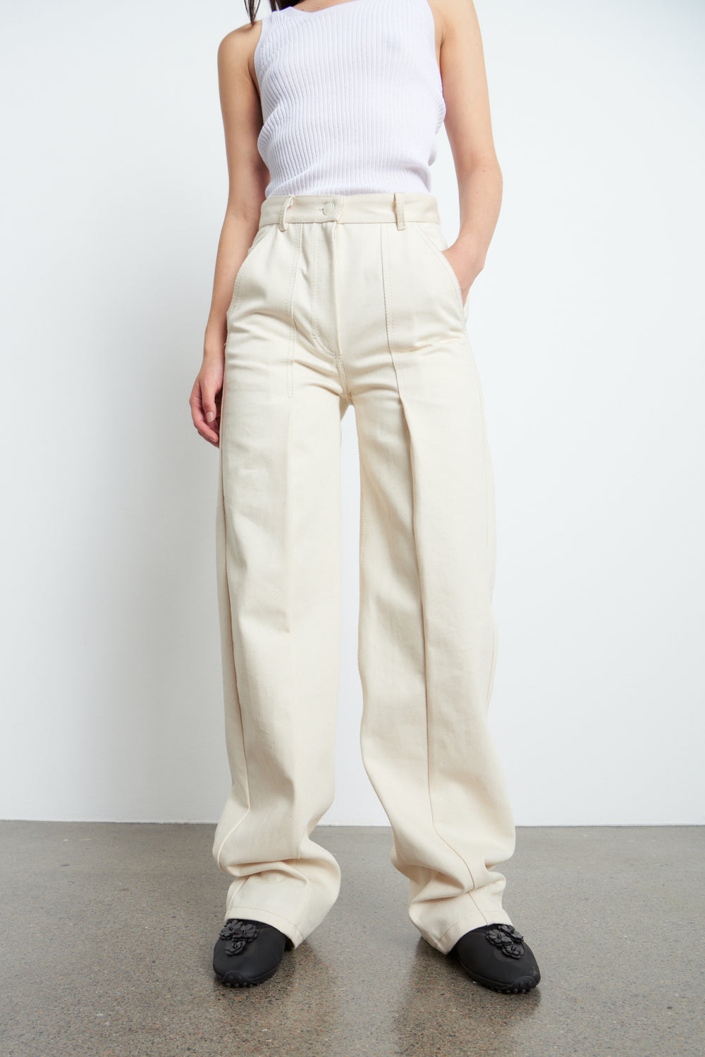 SIXTA | TROUSER DENIM ECRU