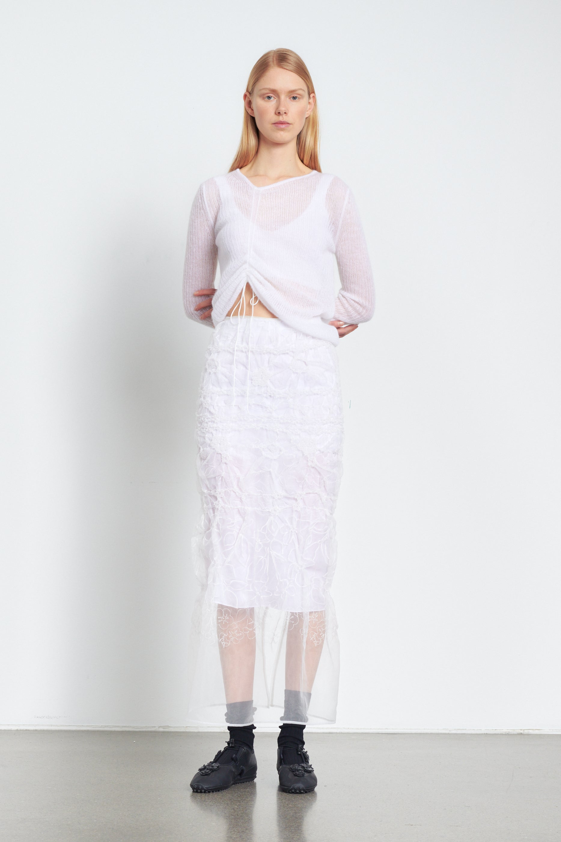Universe Skirt White